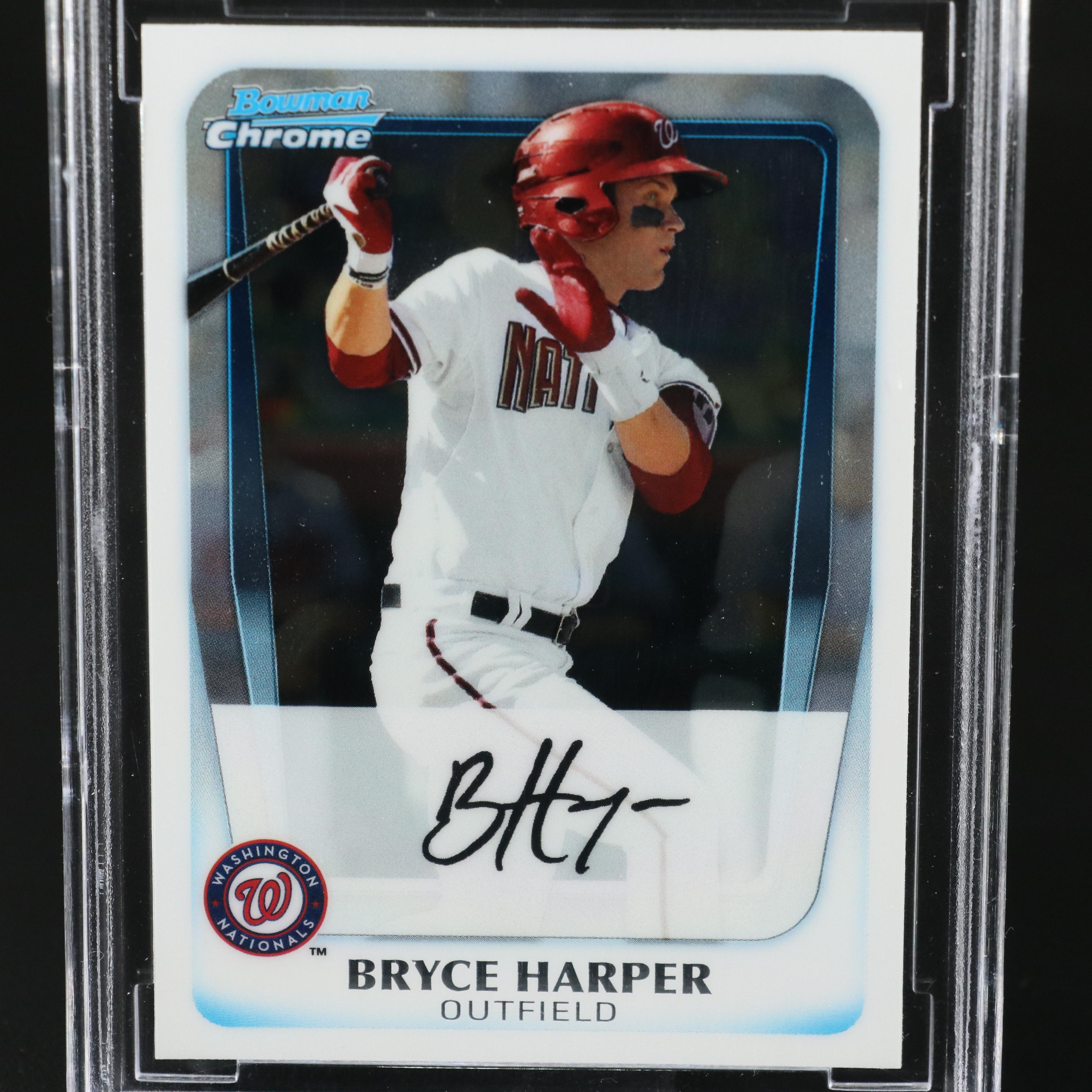 2011 Bowman Chrome Prospects Bryce Harper Baseball Card Graded BCCG 10