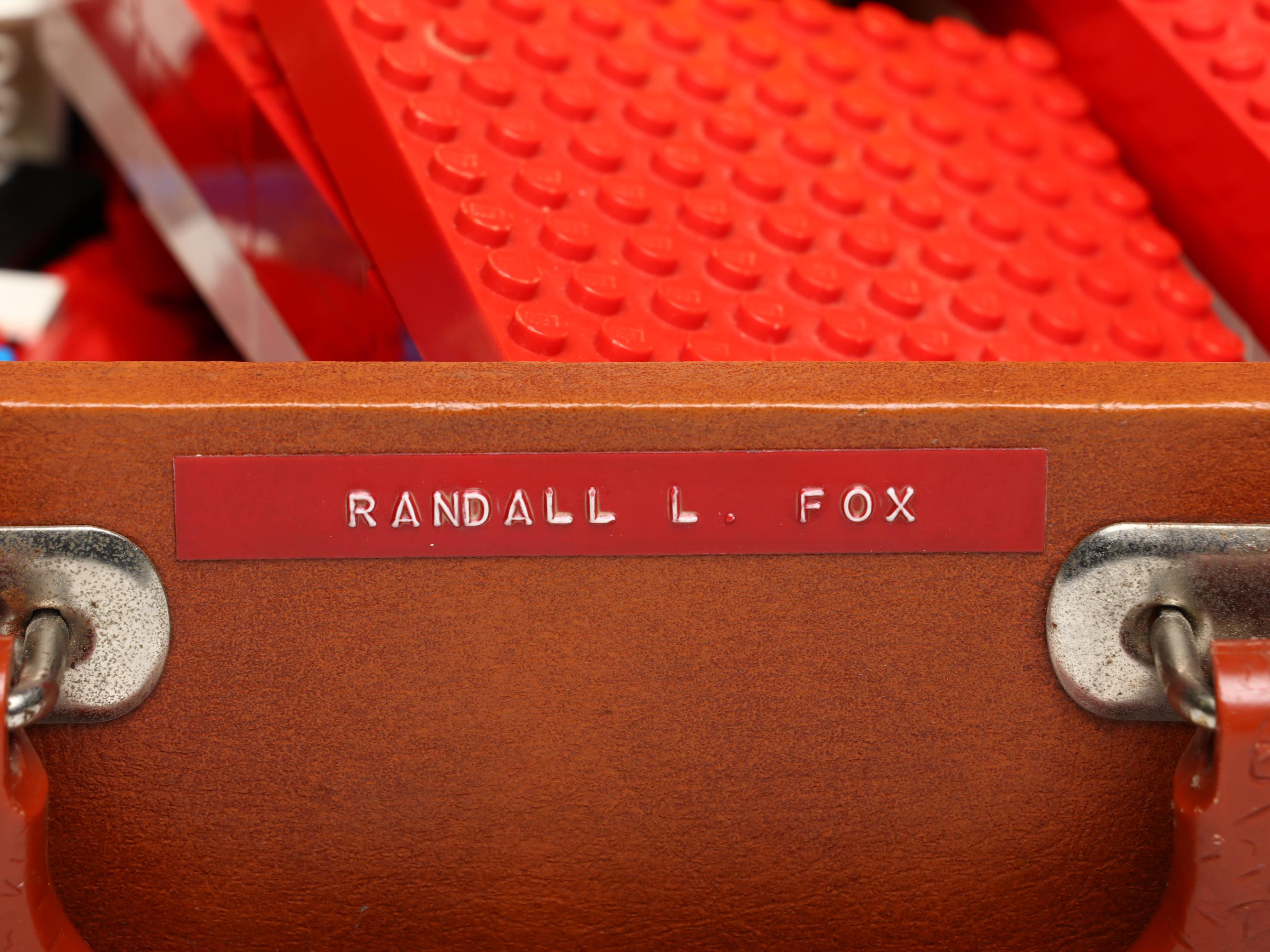 LEGO Building Blocks with Pamphlets and Vintage Vinyl Briefcase