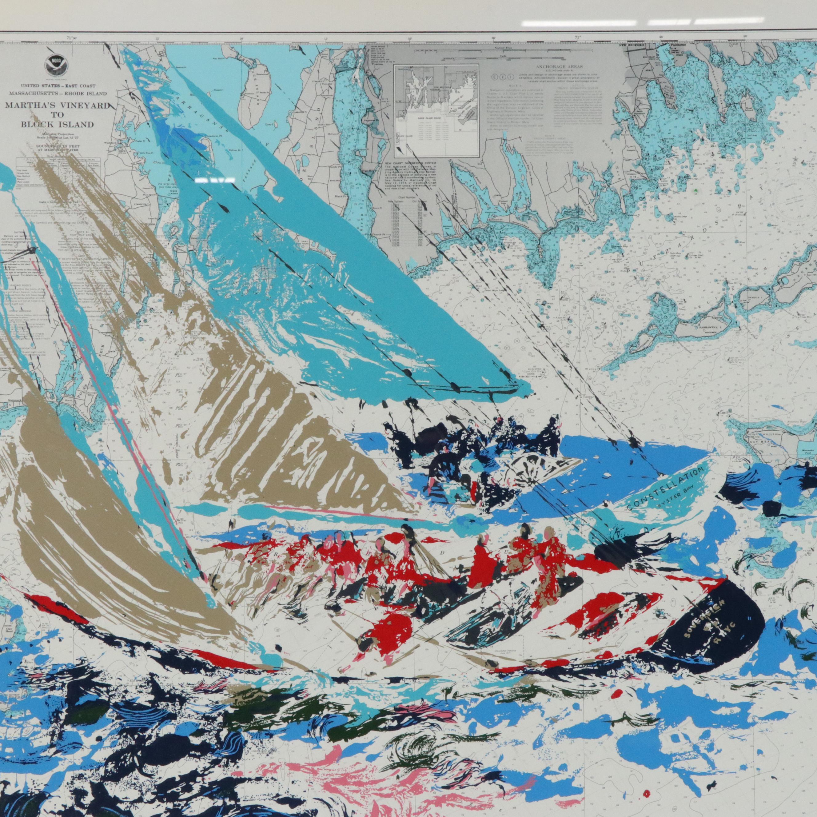 LeRoy Neiman Serigraph "Martha's Vineyard to Block Island"