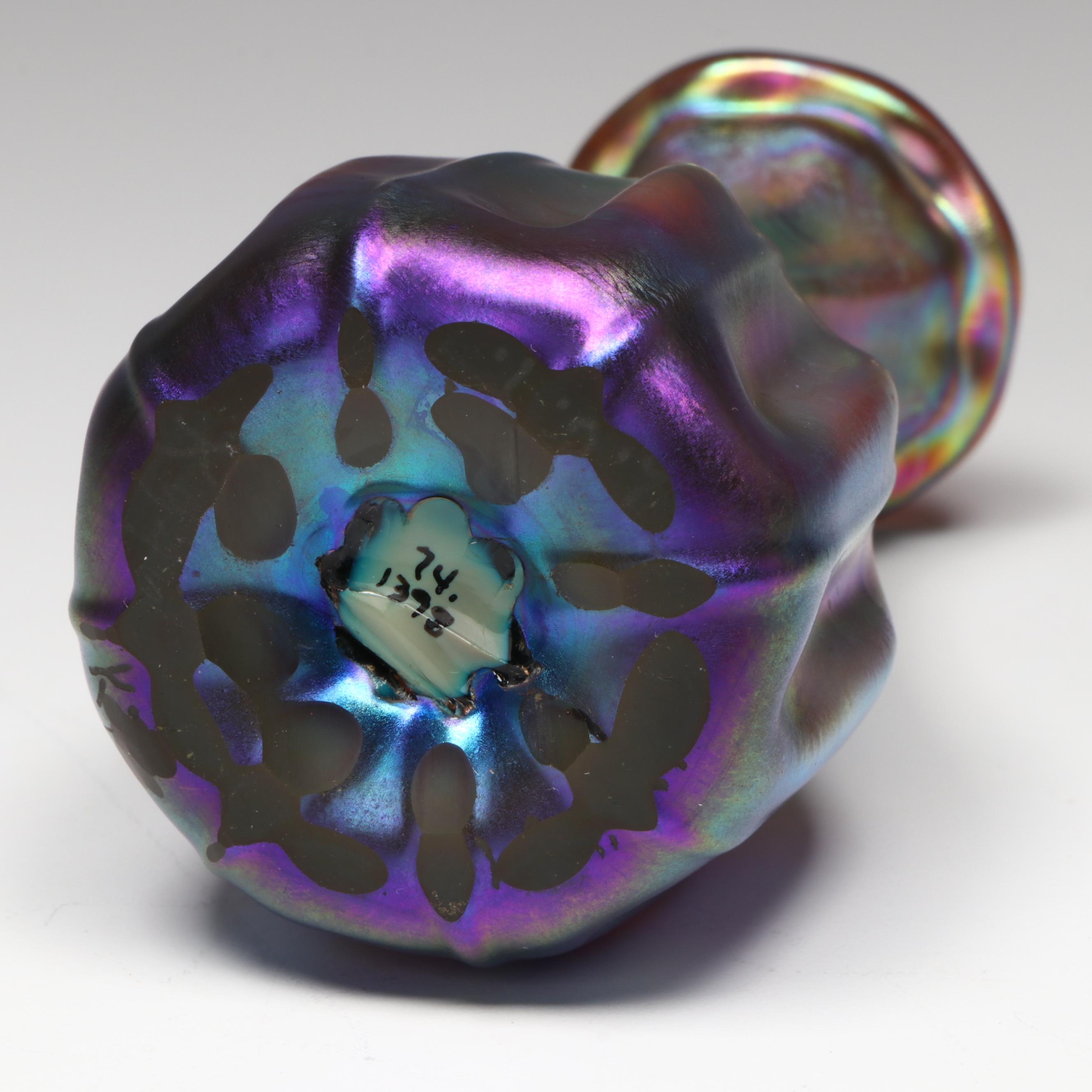 Louis Comfort Tiffany Favrile Art Glass Vase, Early 20th Century