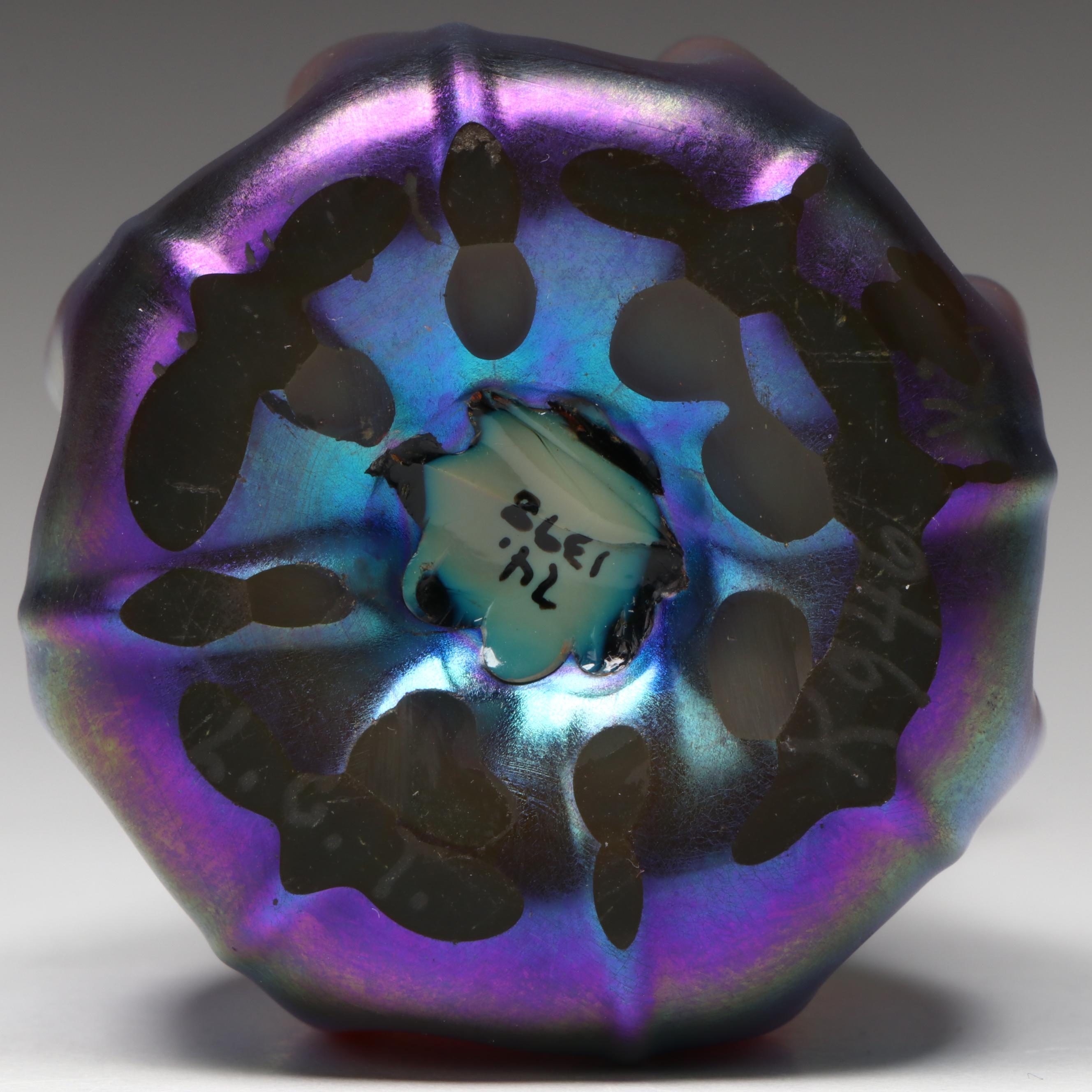 Louis Comfort Tiffany Favrile Art Glass Vase, Early 20th Century