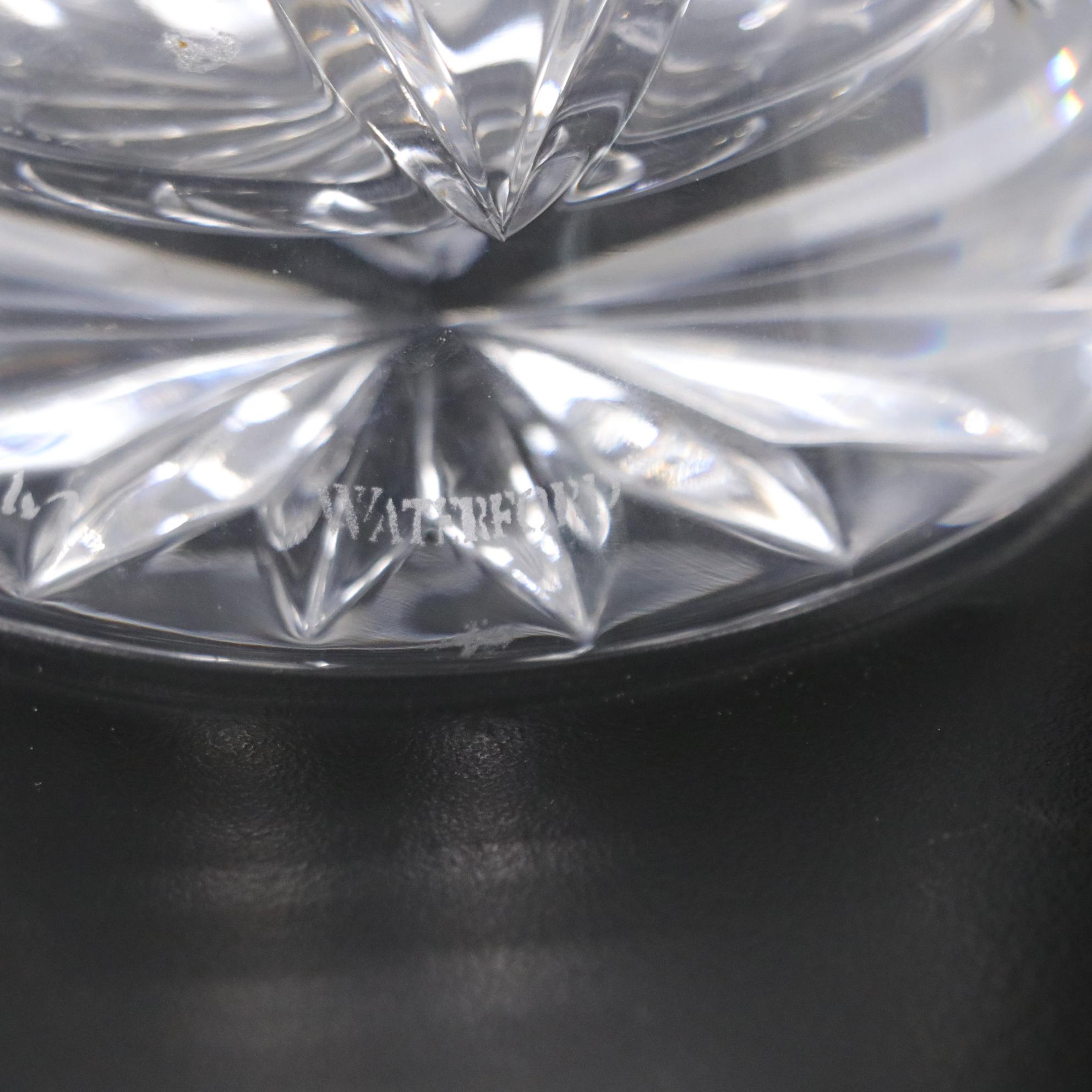 Waterford Crystal "Mourne" Blown Glass Flower Vase with Scallop Edge