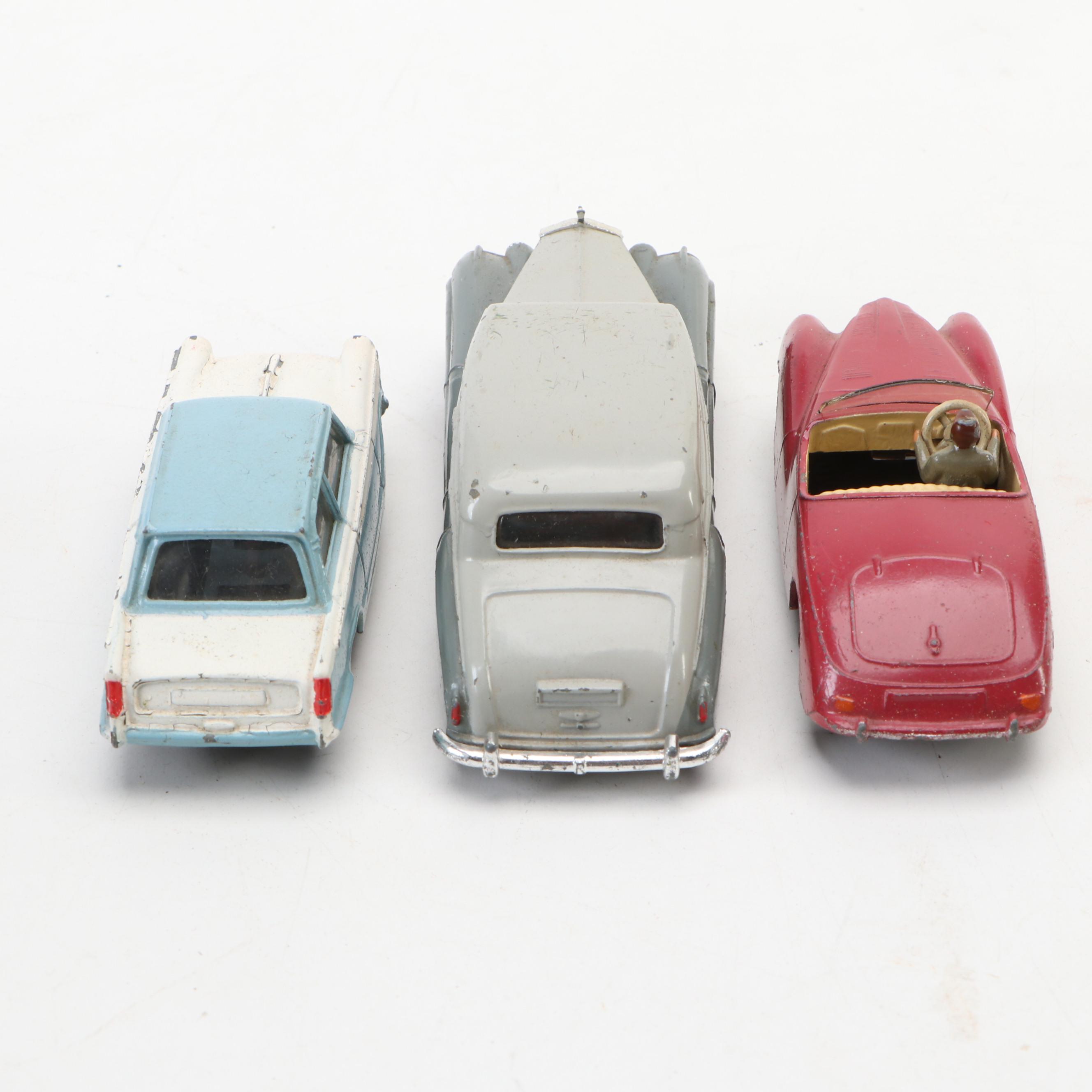 Meccano Dinky Toys "Sunbeam Alpine," "Triumph Herald" and More, Mid-20th Century
