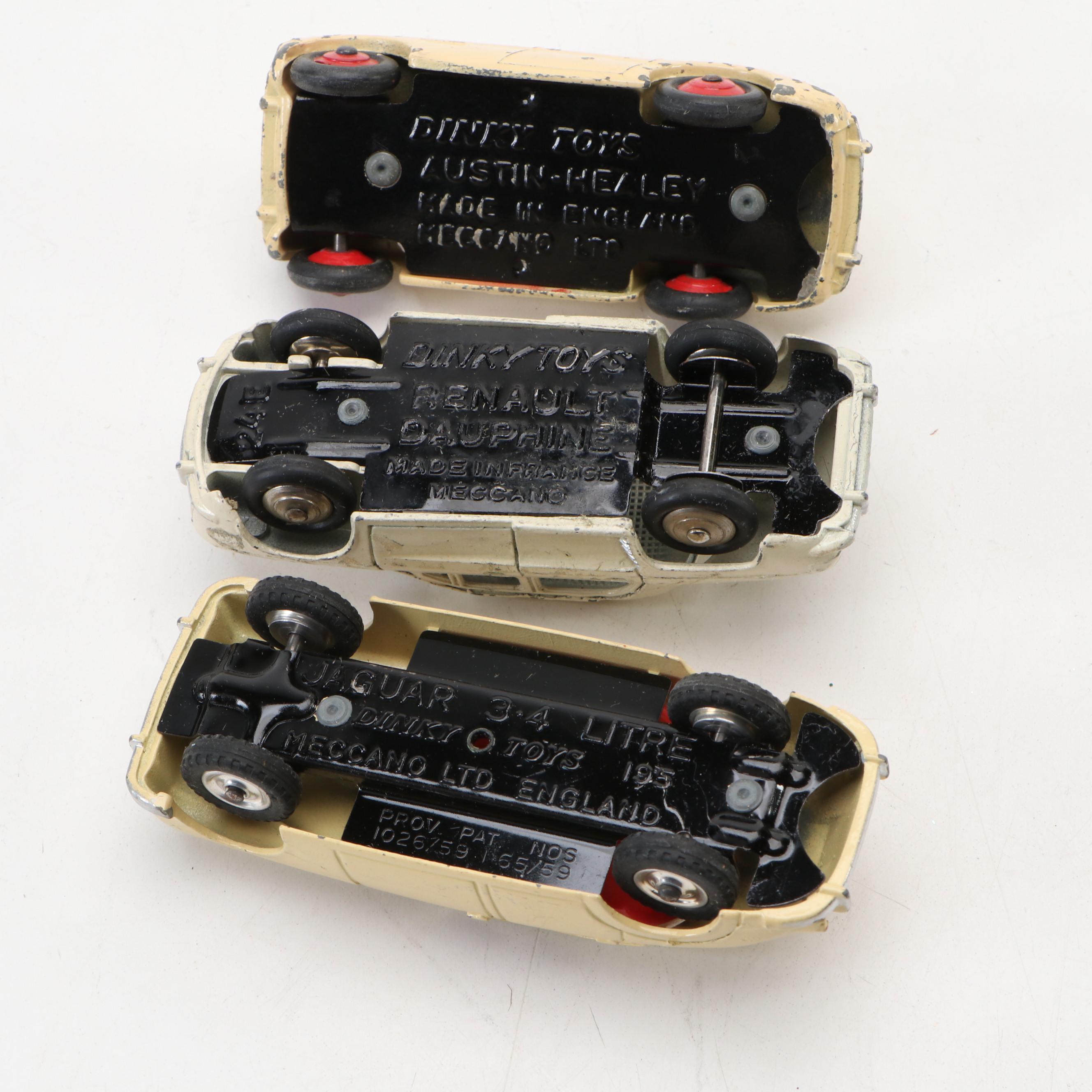 Meccano Dinky Toys "Sunbeam Alpine," "Triumph Herald" and More, Mid-20th Century
