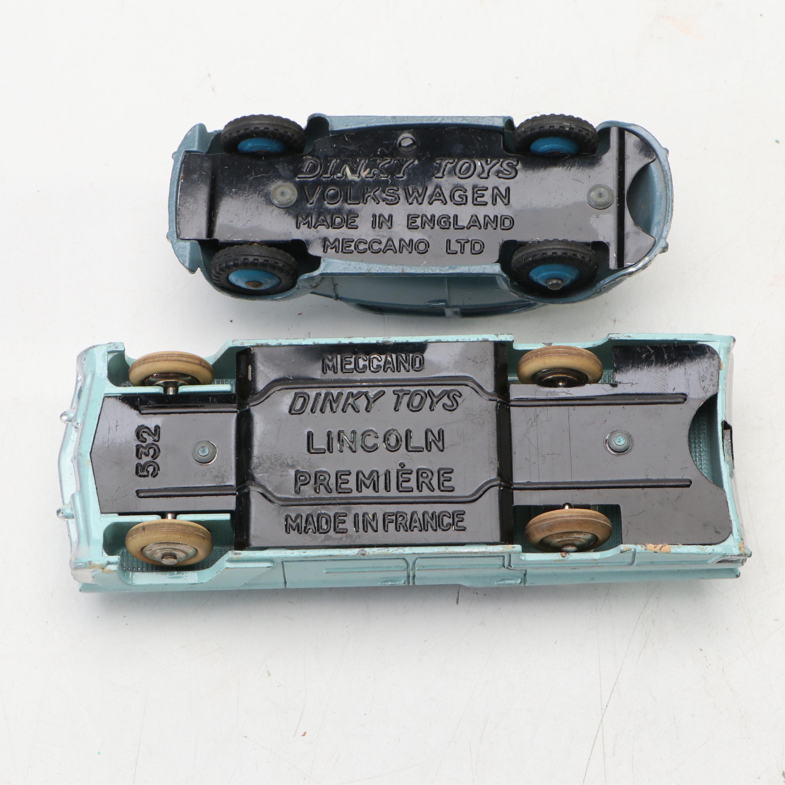 Meccano Dinky Toys "Sunbeam Alpine," "Triumph Herald" and More, Mid-20th Century