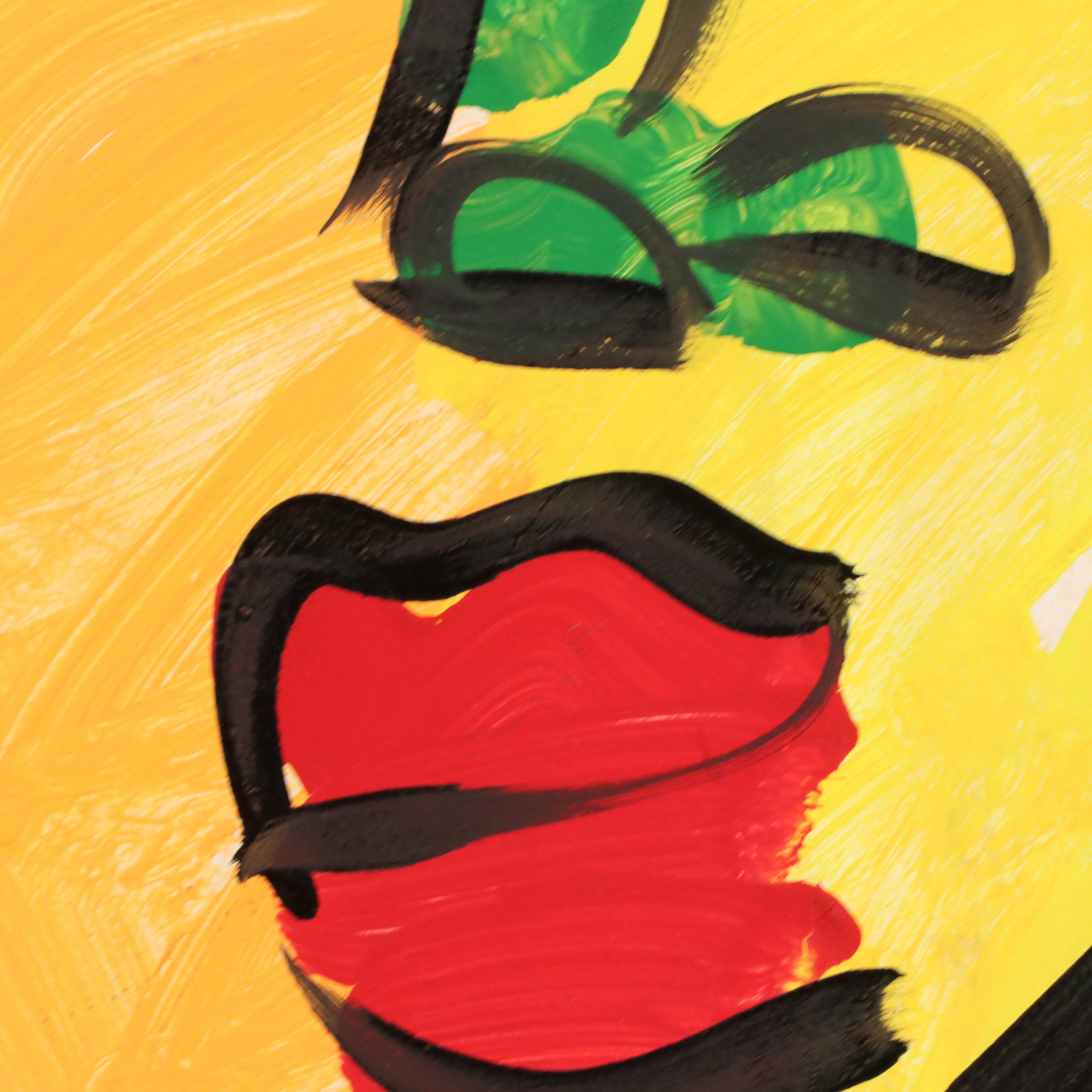 Peter Keil Abstract Acrylic Portrait Painting