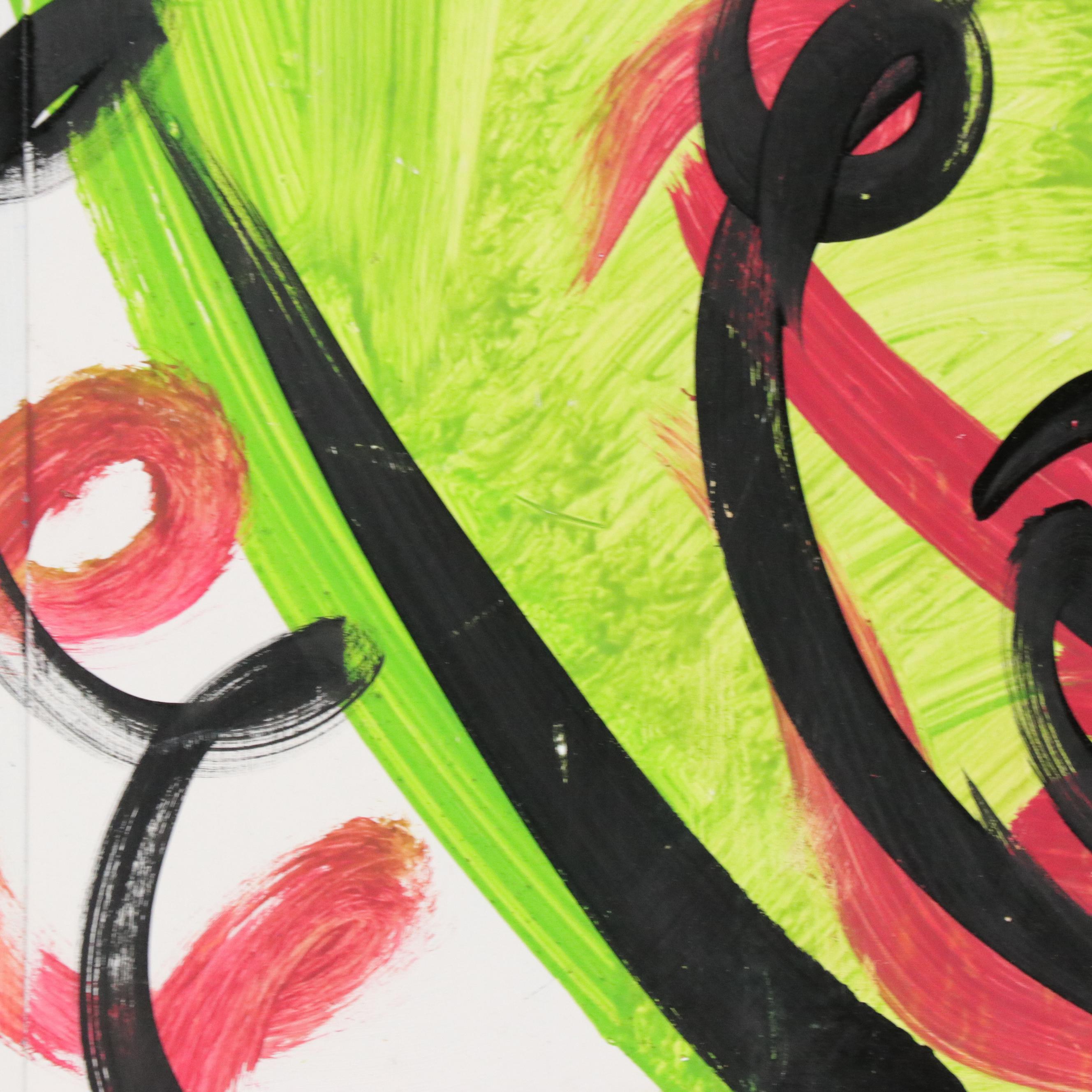 Peter Robert Keil Stylized Acrylic Portrait "Andy Warhol"