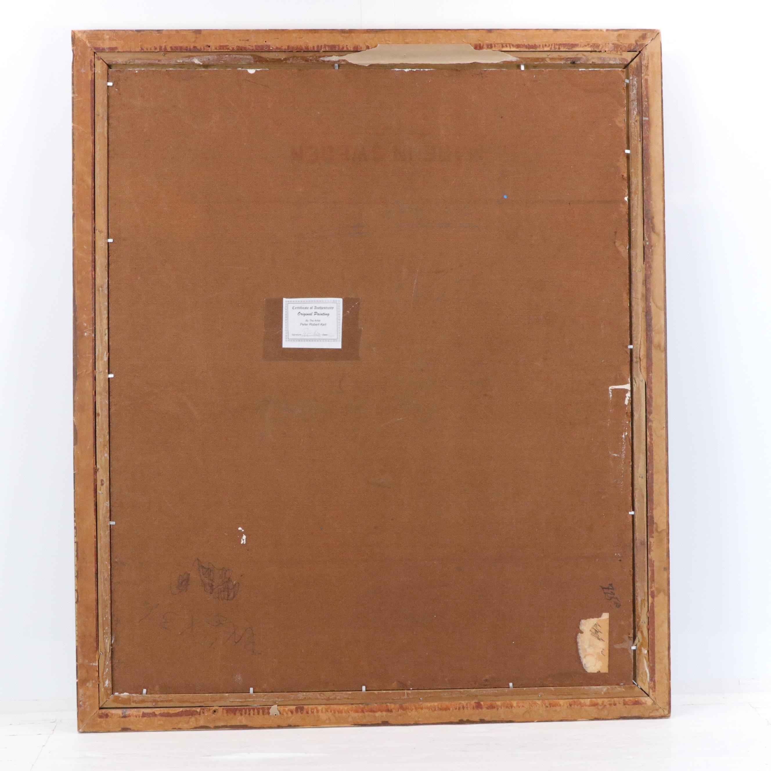 Peter Robert Keil Stylized Acrylic Portrait "Andy Warhol"