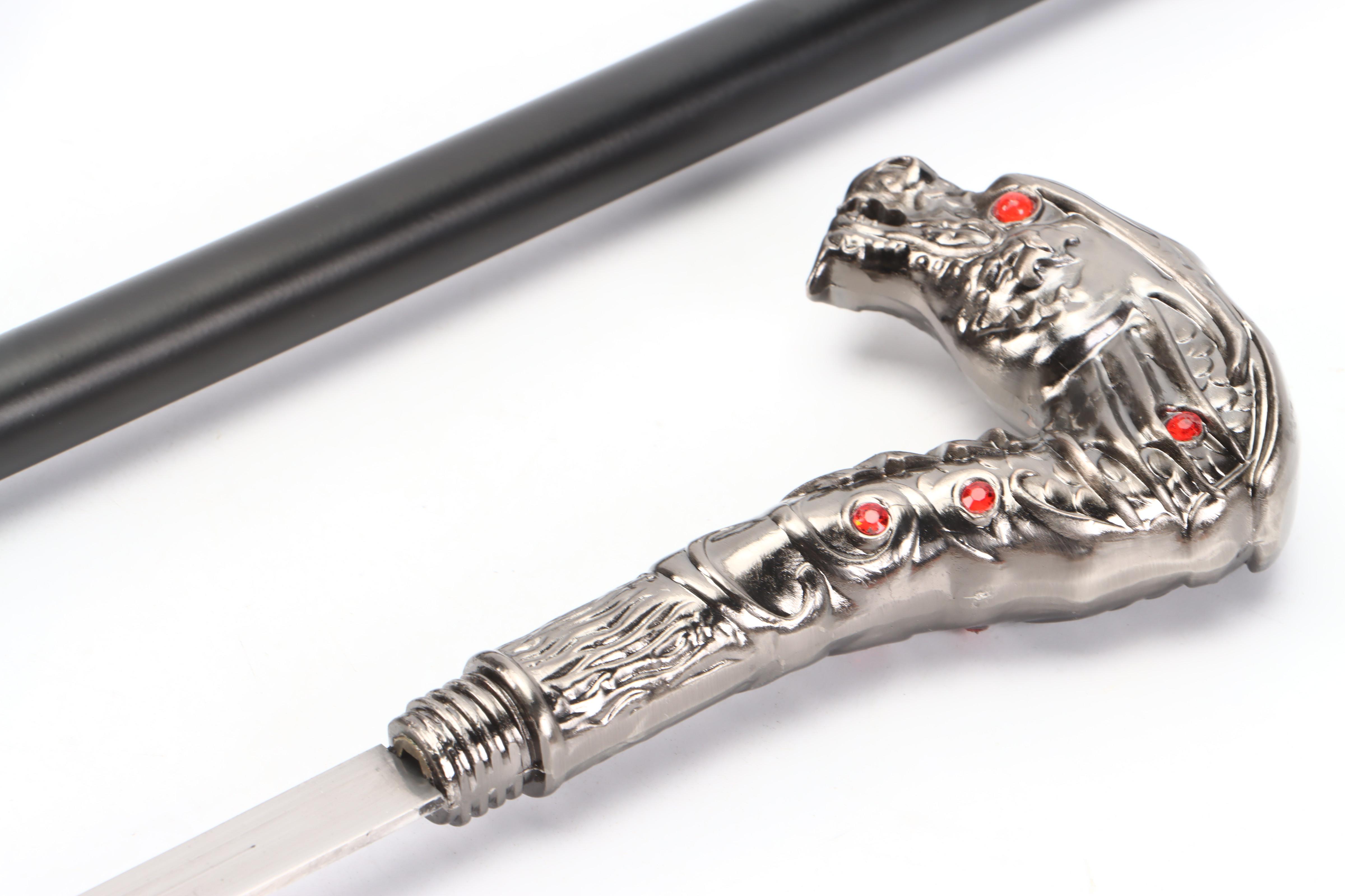 Hooded Dragon Head Handle Sword Cane