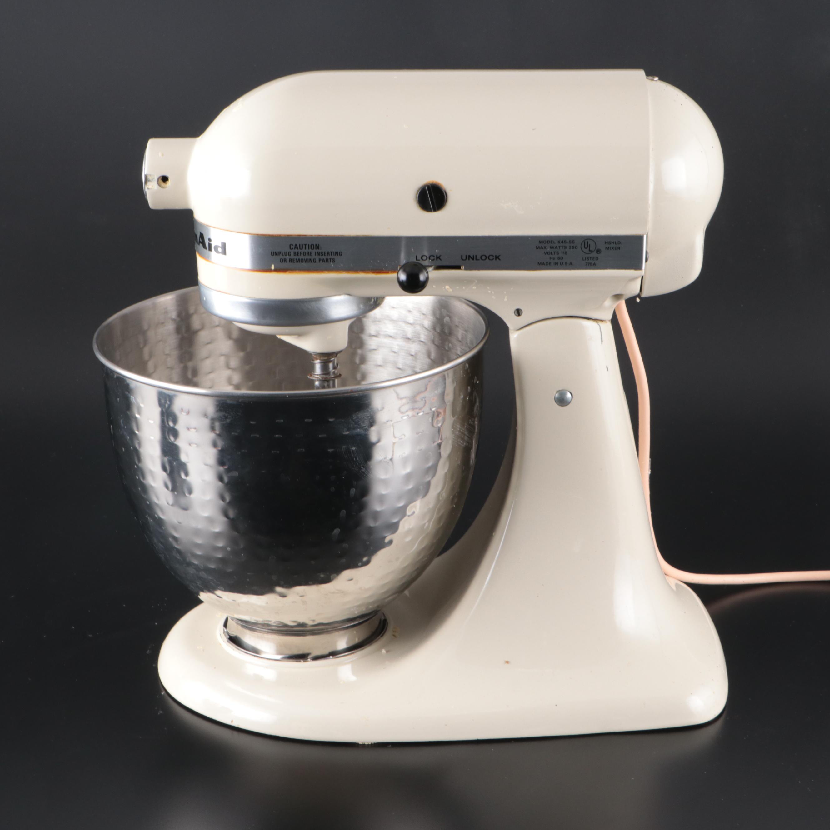 Hobart KitchenAid Model K45-SS 10 Speed Food Mixer, Late 20th Century