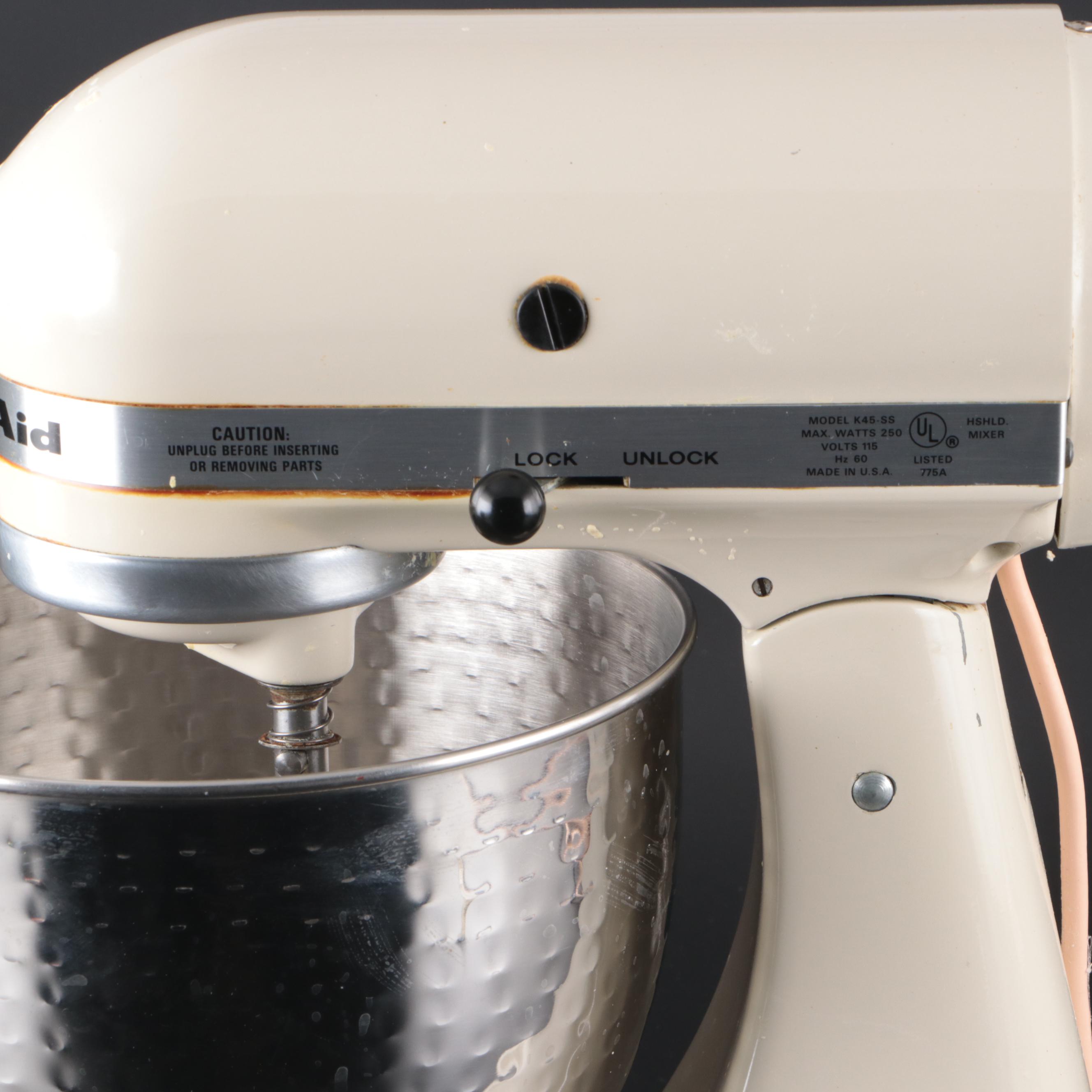 Hobart KitchenAid Model K45-SS 10 Speed Food Mixer, Late 20th Century