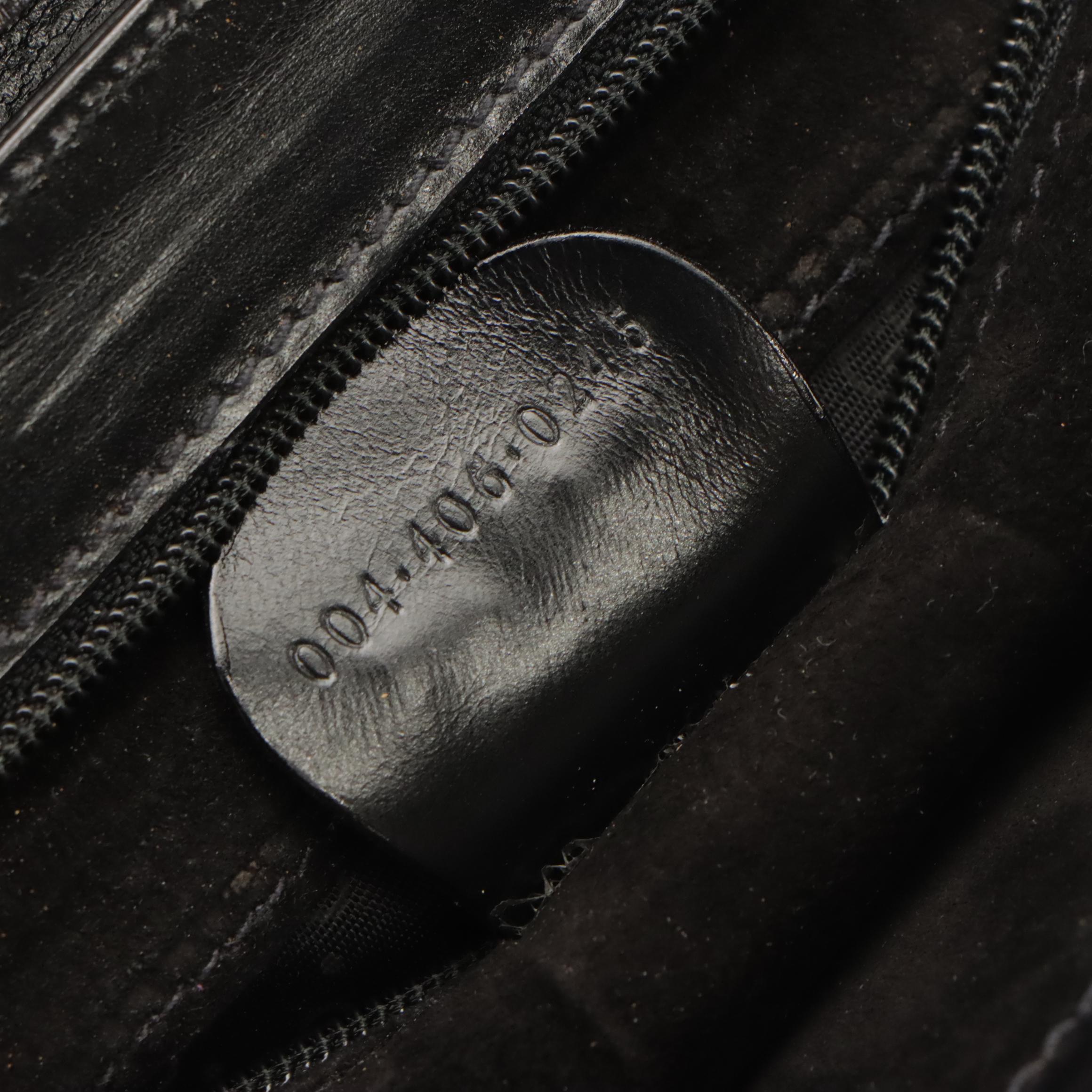 Gucci Black Leather GG Logo Front-Flap Clutch/Crossbody Bag