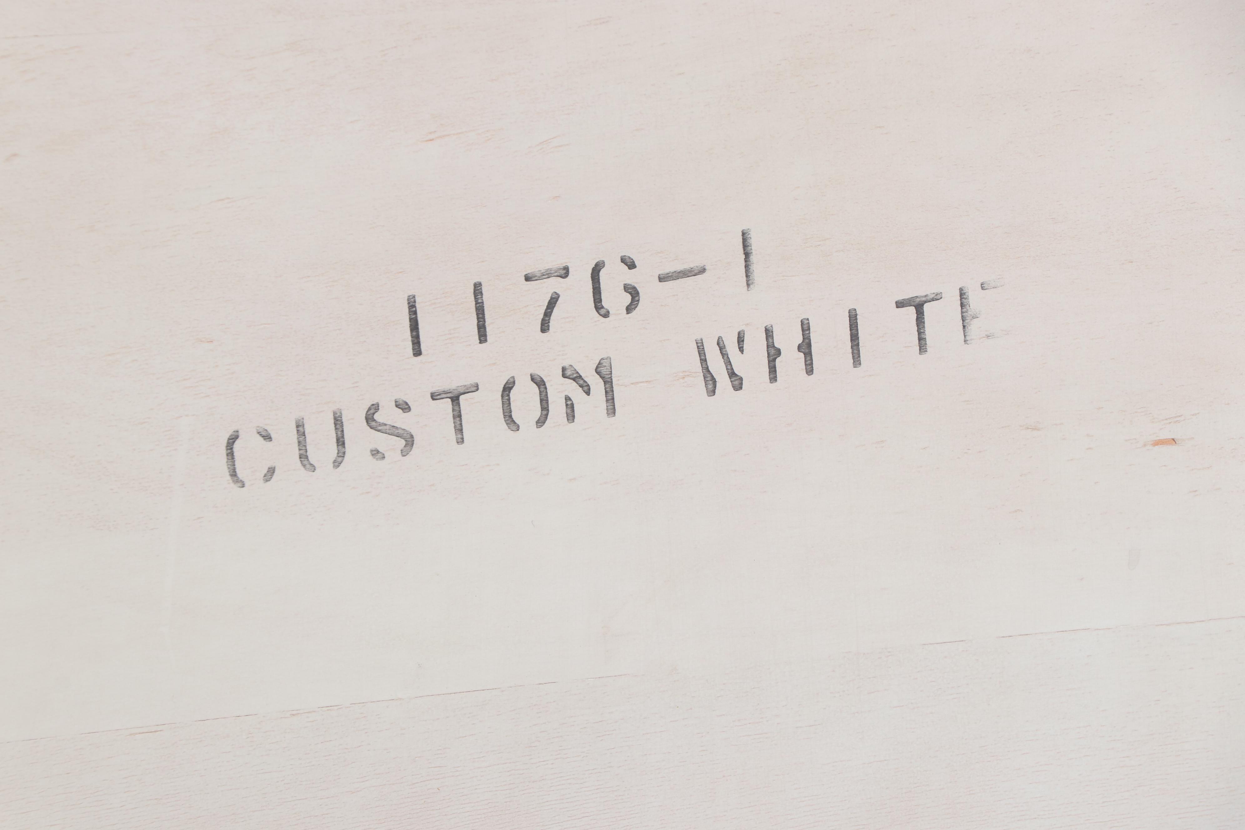 Drexel "Touraine" Louis XV Style Painted and Parcel Gilt Full Size Bed Frame