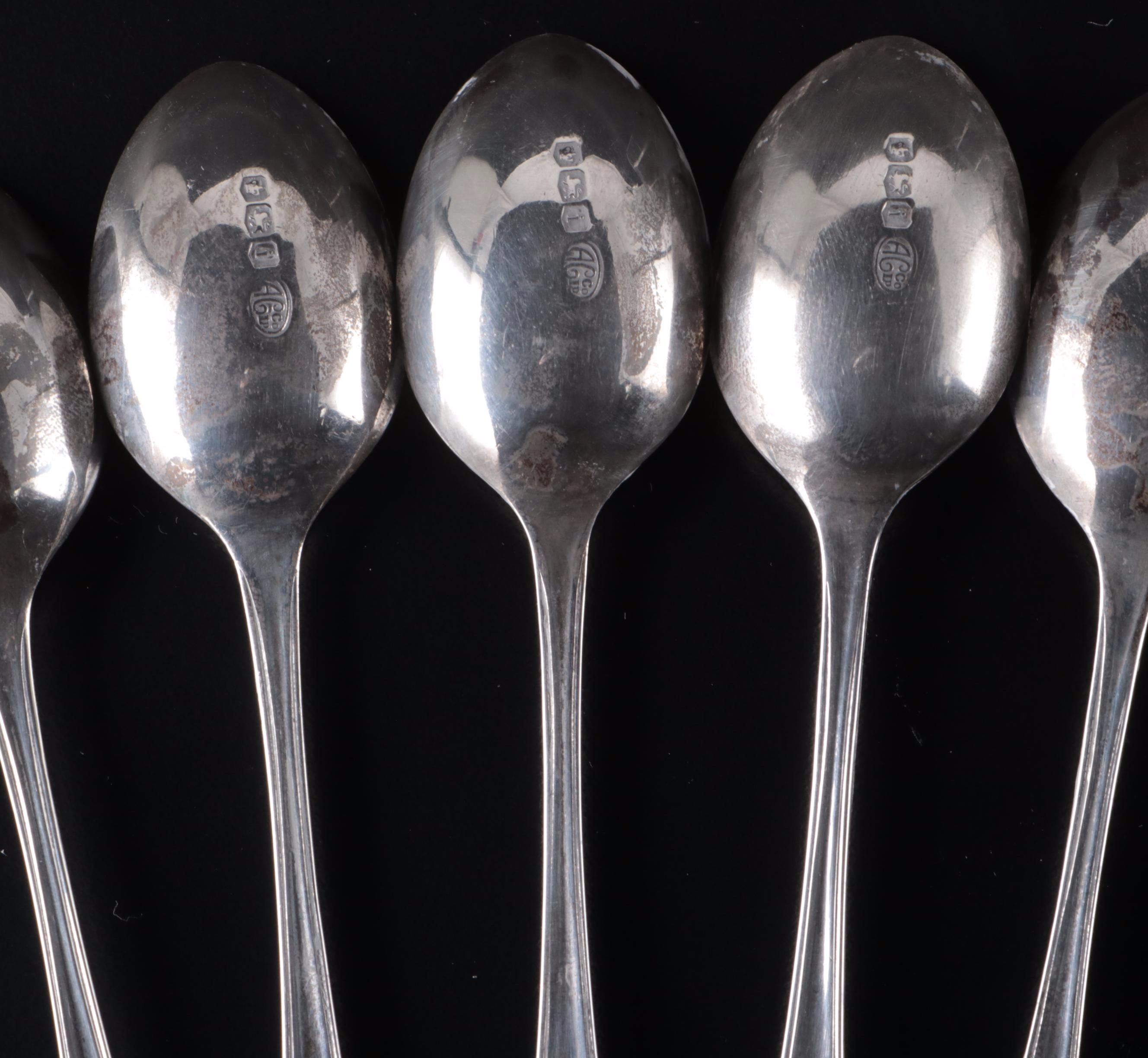 Alexander Clark & Co English Sterling Silver Spoons and Other Flatware