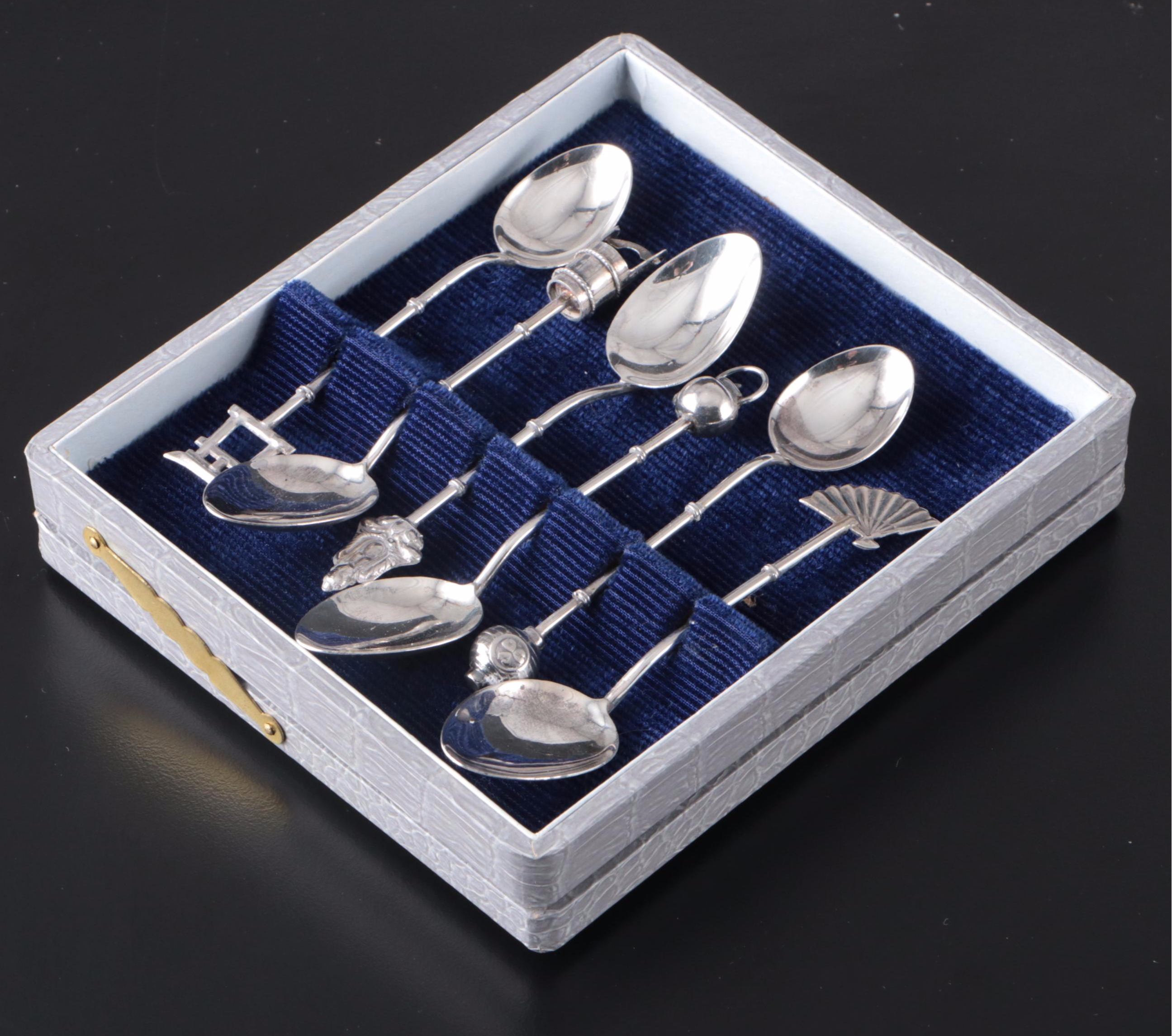 Alexander Clark & Co English Sterling Silver Spoons and Other Flatware