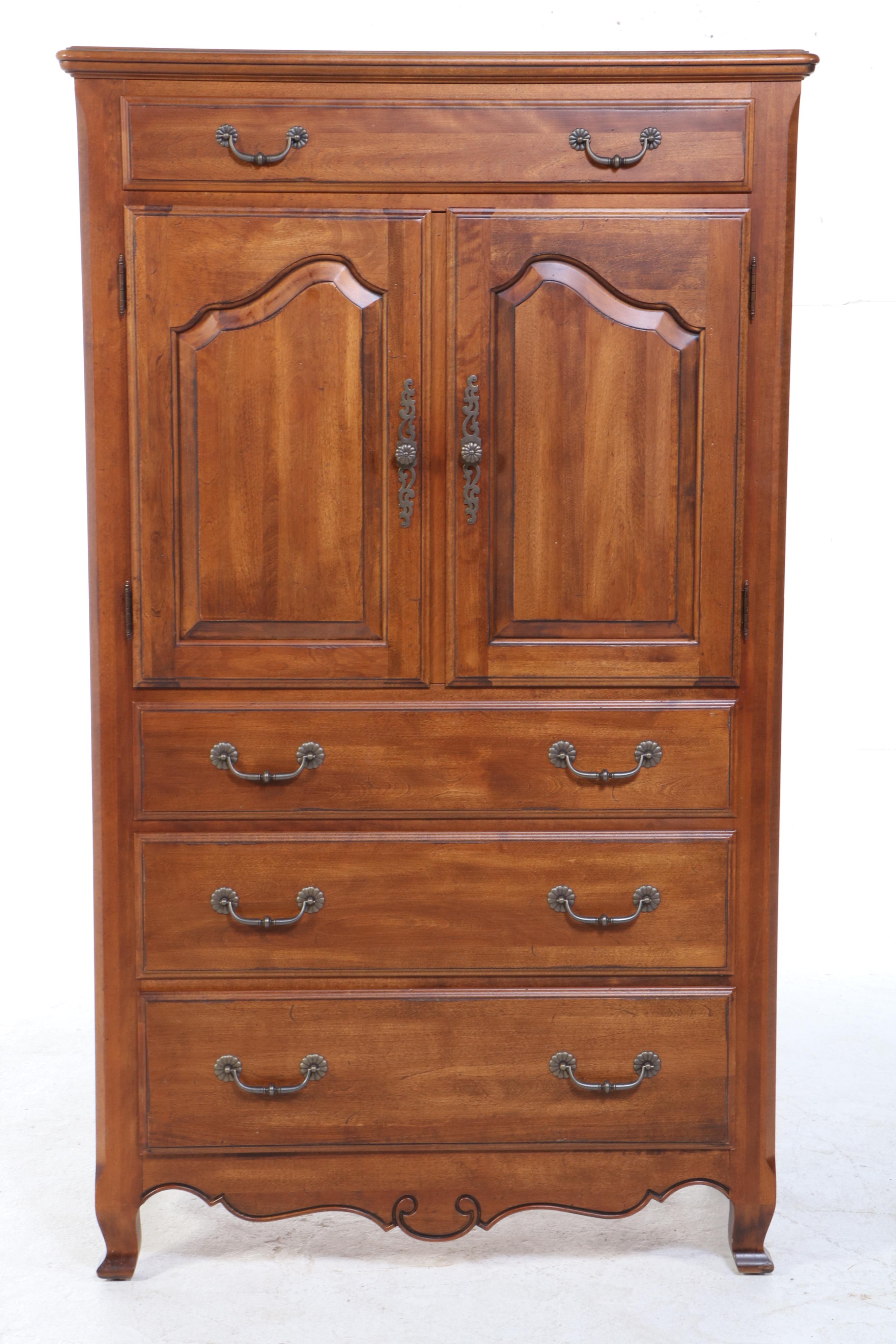 Ethan Allen "Country French" Birch Media Armoire