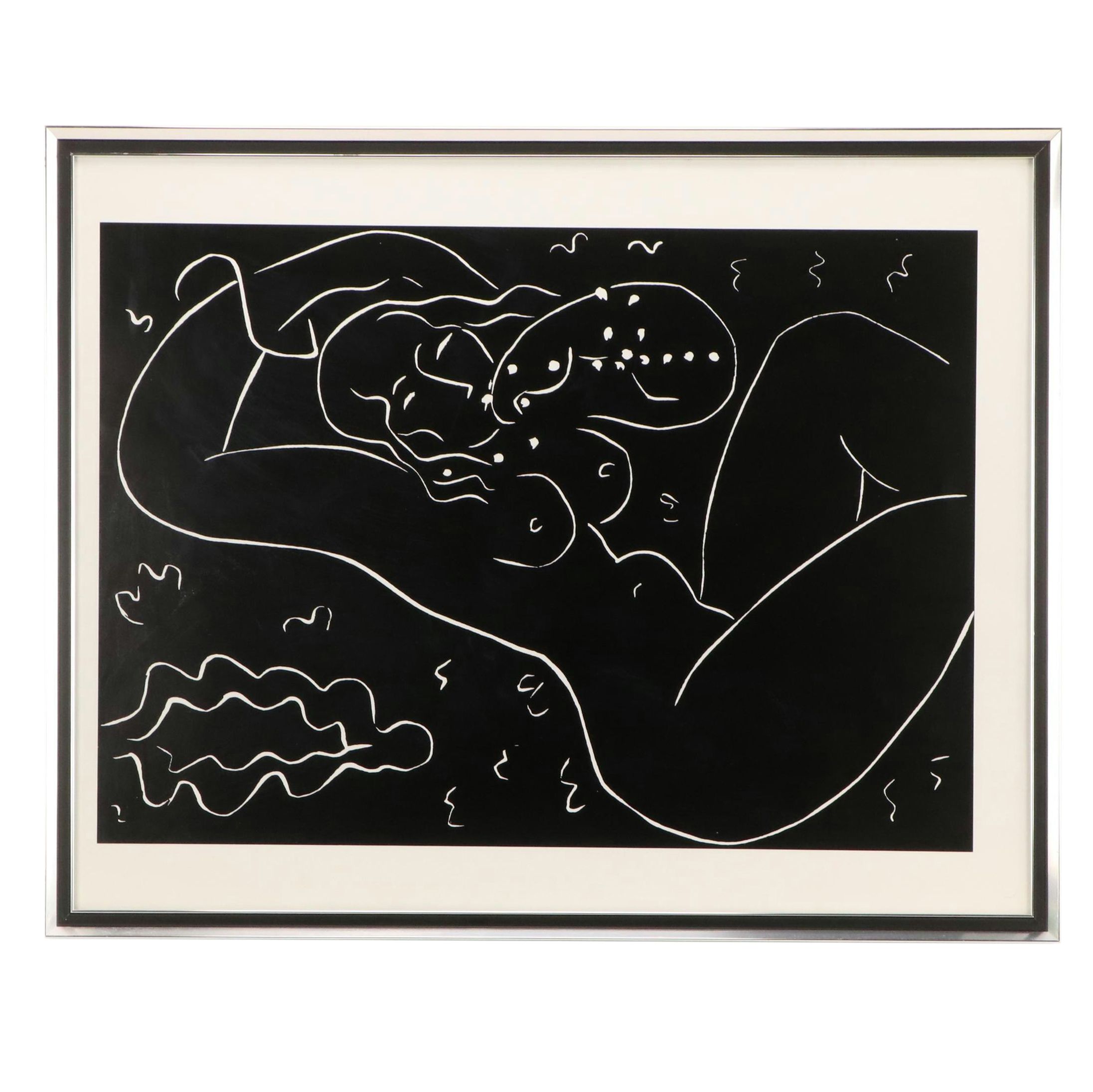 Halftone After Henri Matisse "Nu Au Bracelet (Nude With Bracelet)"