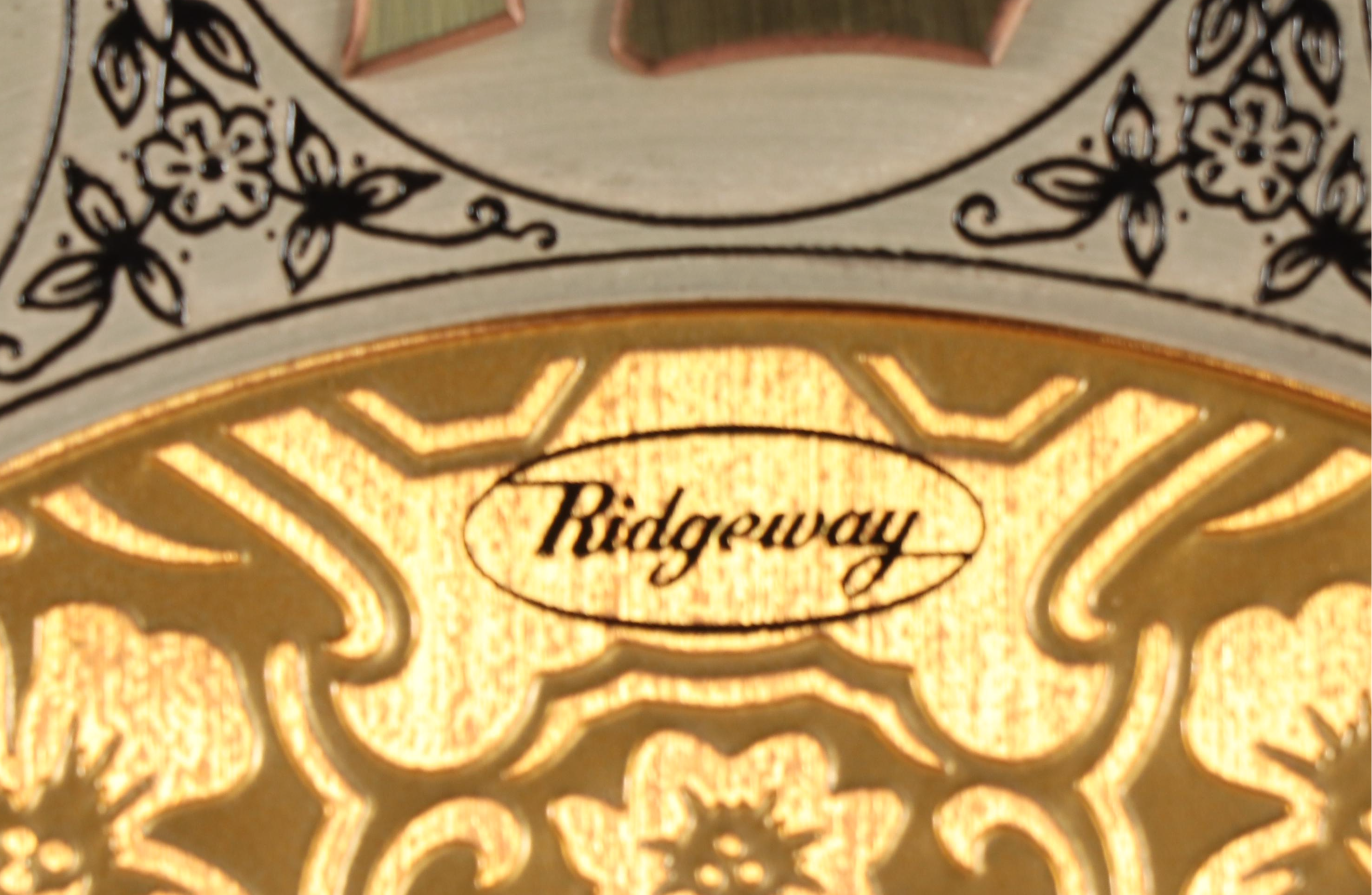 Ridgeway French Burl Wood Grandfather Clock