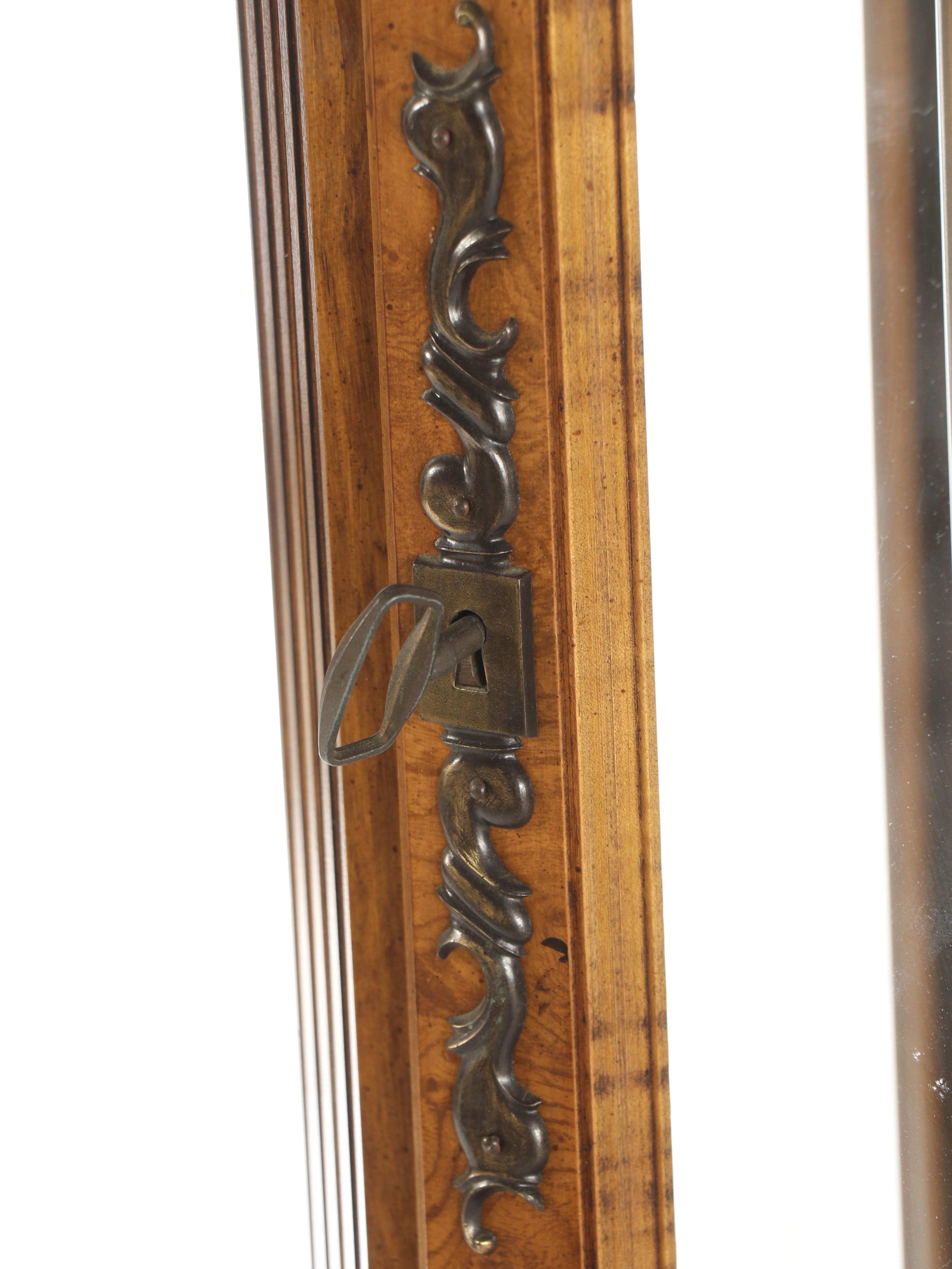 Ridgeway French Burl Wood Grandfather Clock