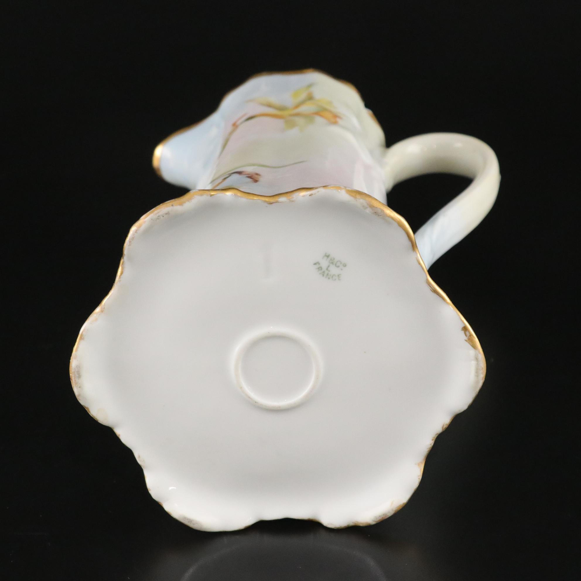 Haviland Limoges Gilt Pitcher & Other French Porcelain Tableware