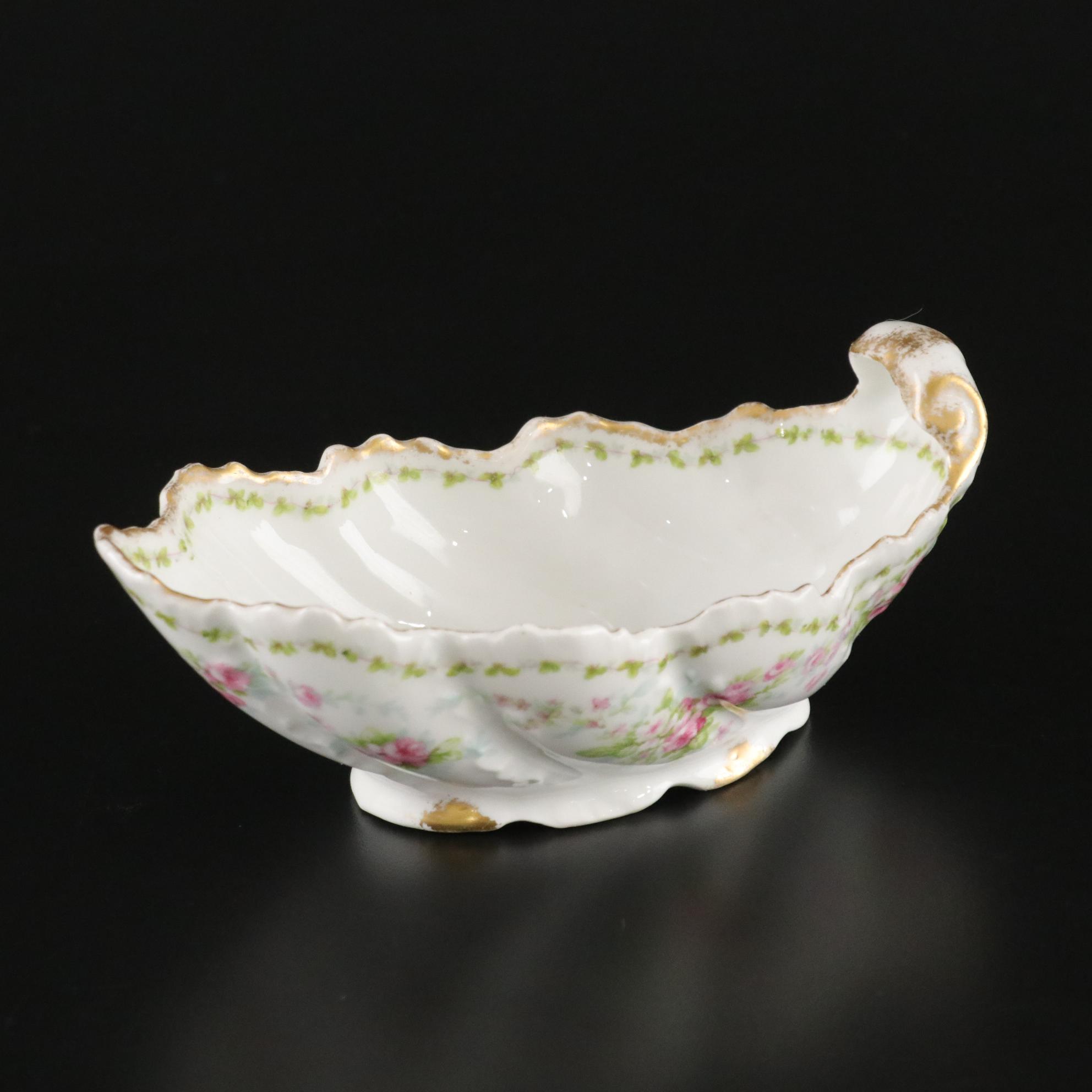 Haviland Limoges Gilt Pitcher & Other French Porcelain Tableware