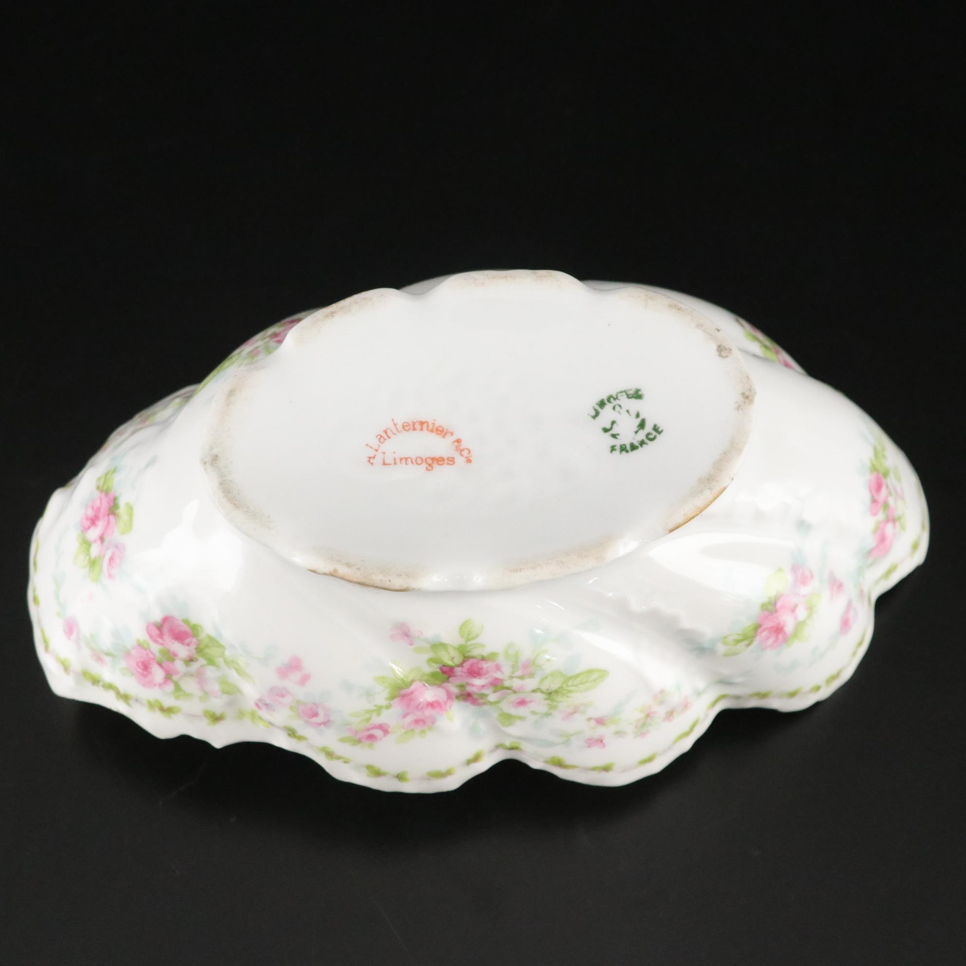 Haviland Limoges Gilt Pitcher & Other French Porcelain Tableware