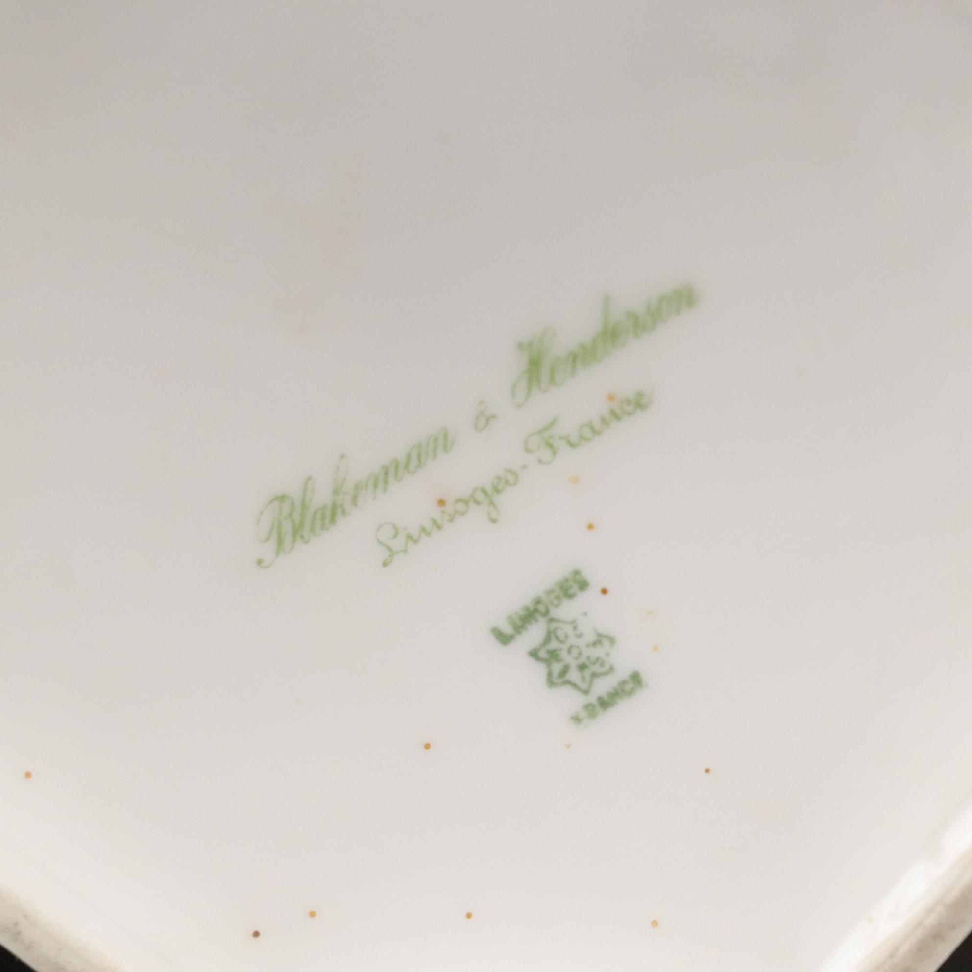 Haviland Limoges Gilt Pitcher & Other French Porcelain Tableware