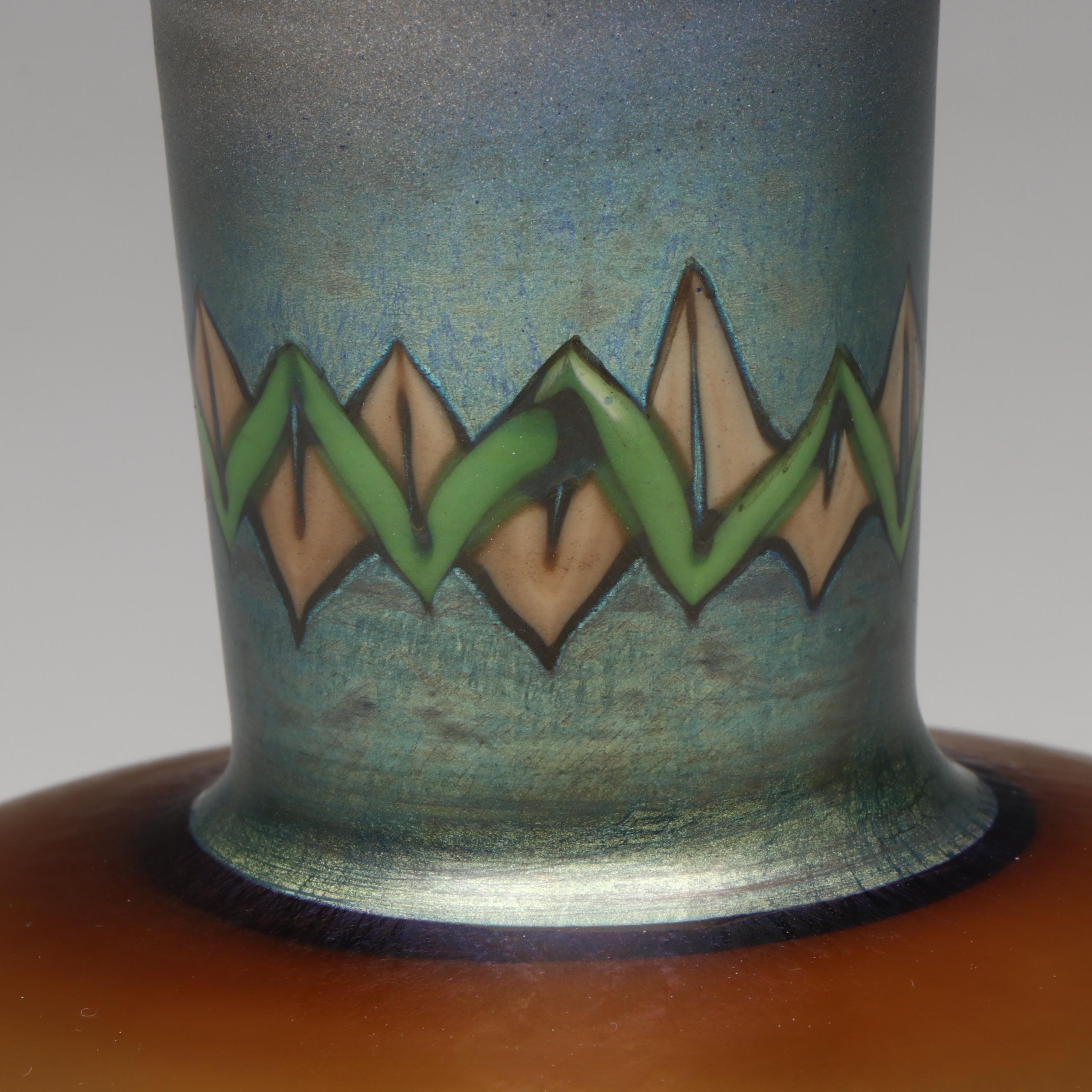 Louis Comfort Tiffany "Tel-el-Amarna" Favrile Art Glass Vase, Early 20th Century