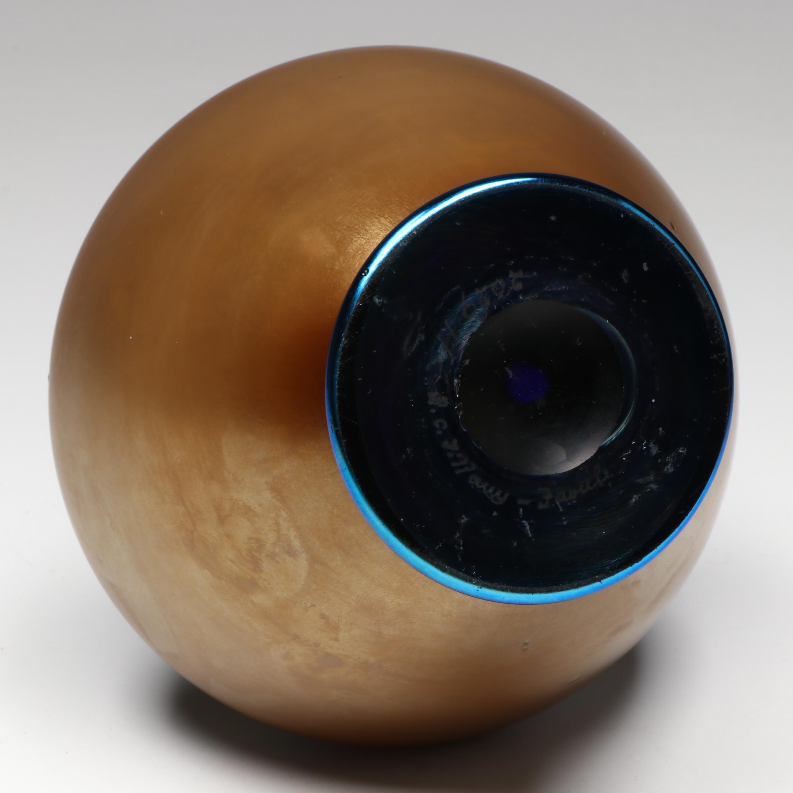 Louis Comfort Tiffany "Tel-el-Amarna" Favrile Art Glass Vase, Early 20th Century