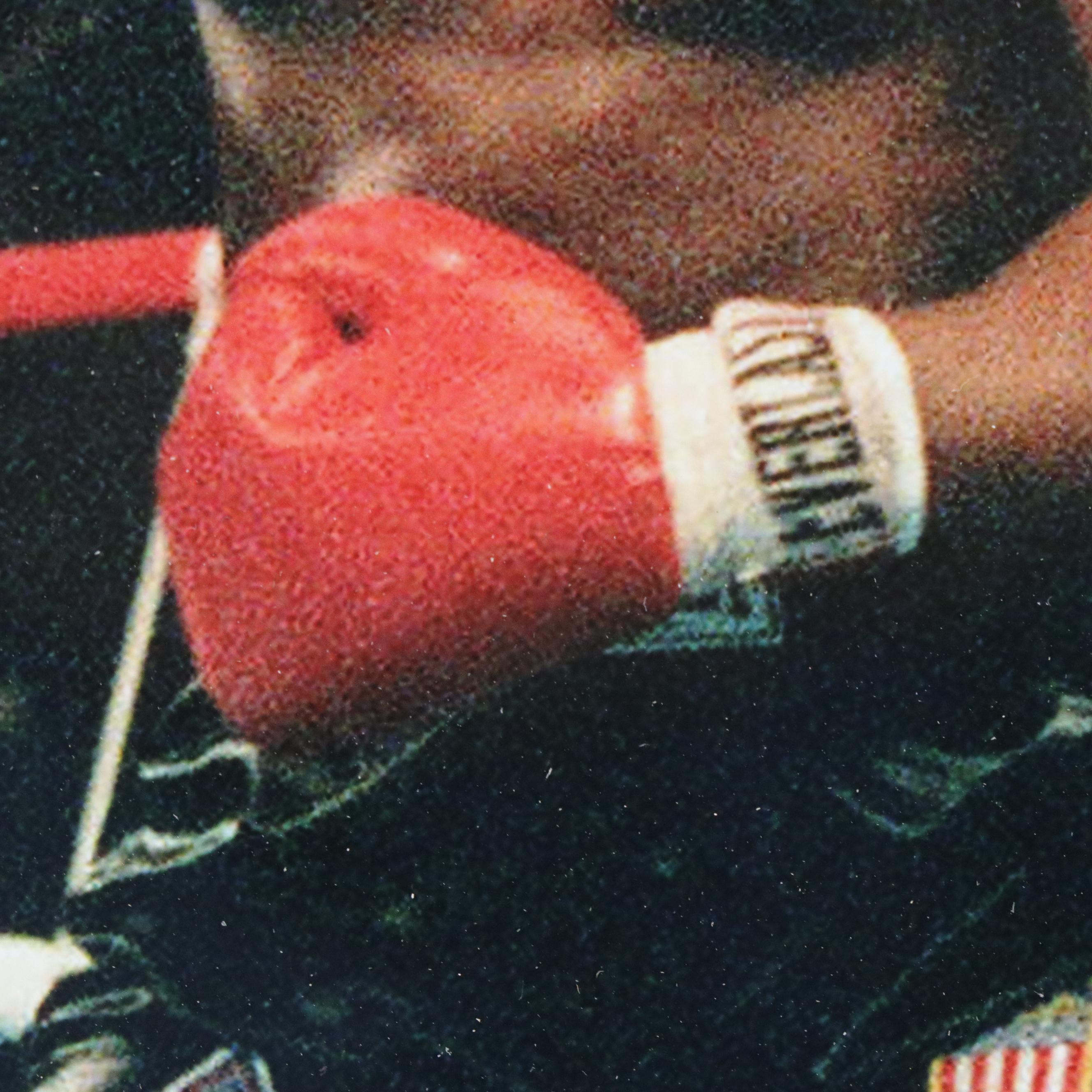 Mike Tyson Signed Trevor Berbick Knockout Boxing Print in Matted Frame, Beckett