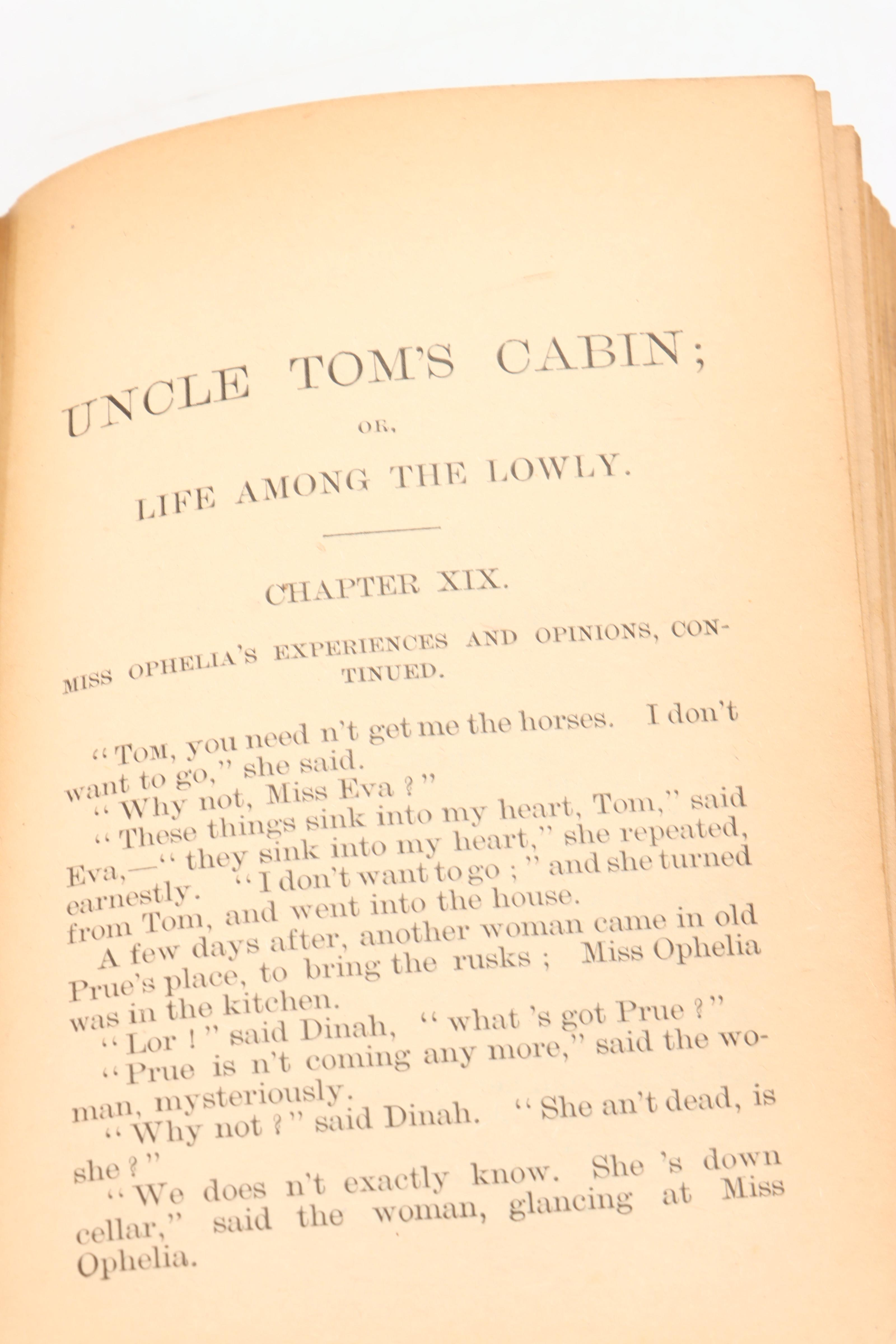 "Uncle Tom's Cabin" Volume I by Harriet Beecher Stowe and More