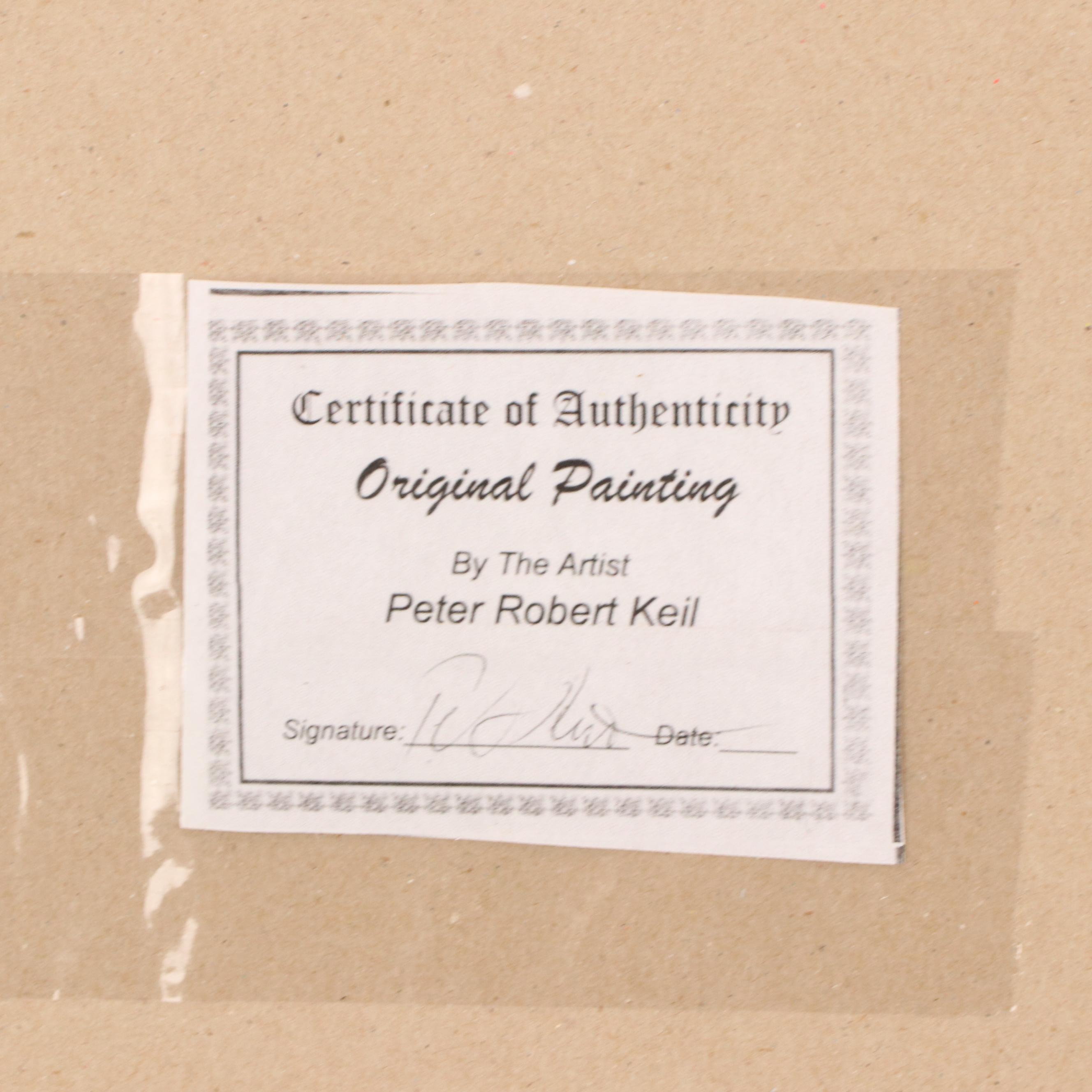 Peter Robert Keil Stylized Acrylic Portrait "Blue Pablo Picasso"