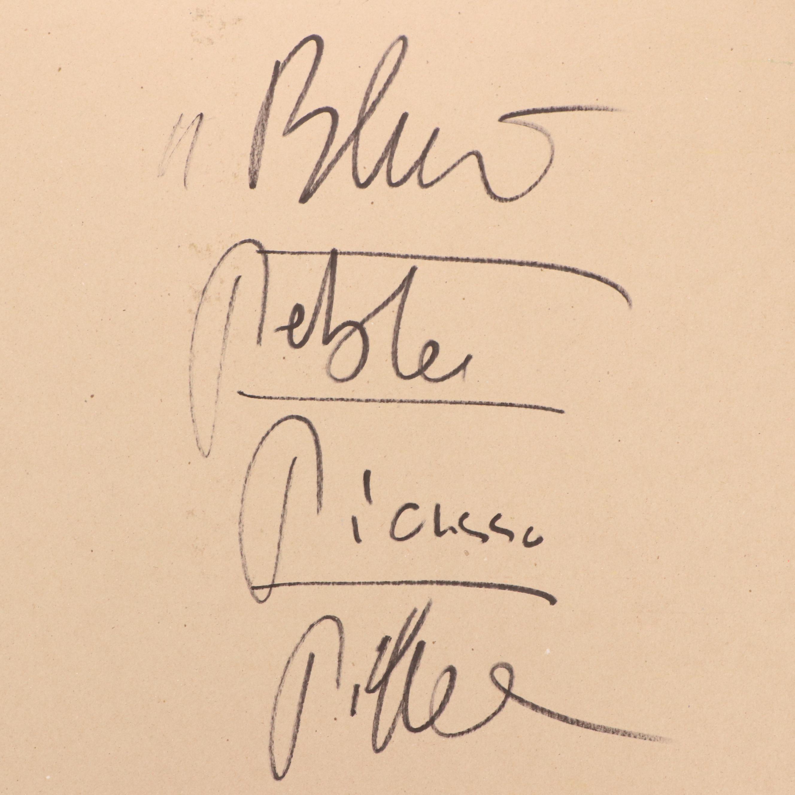 Peter Robert Keil Stylized Acrylic Portrait "Blue Pablo Picasso"