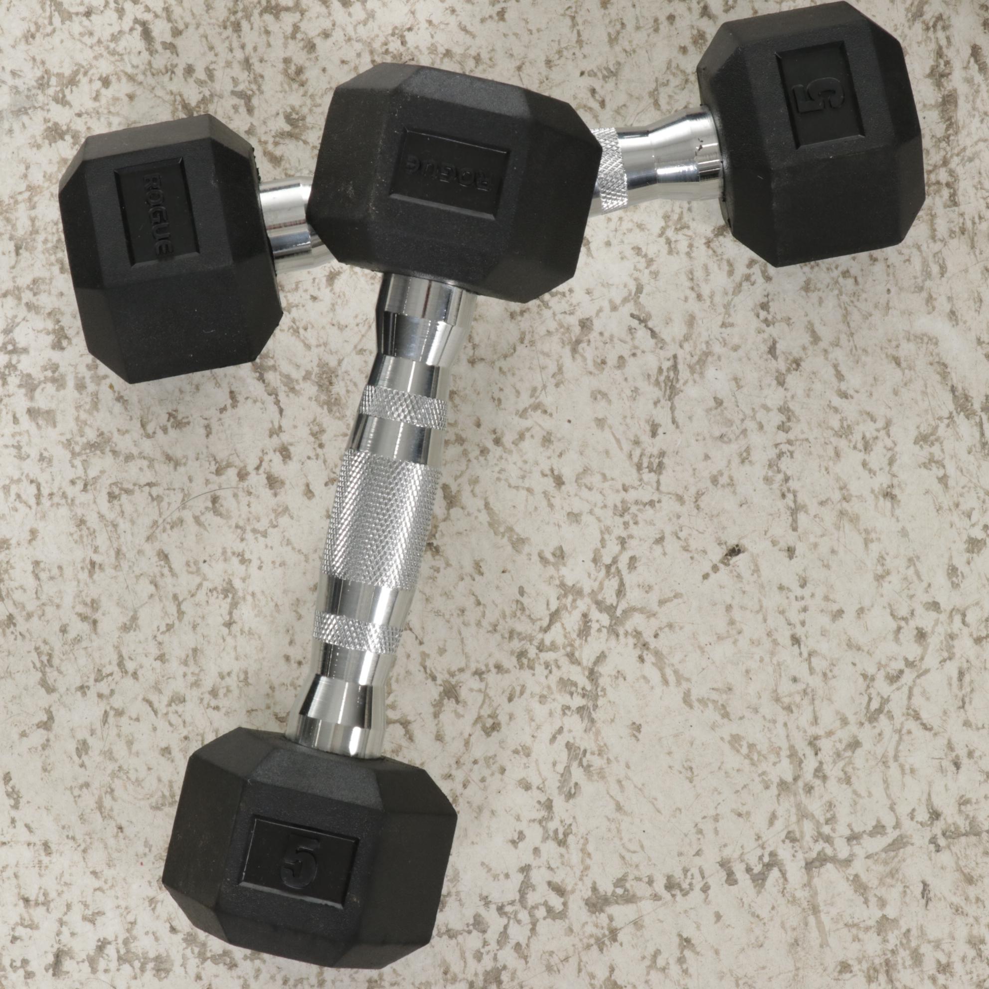 Rogue Rubber Coated Hexagonal Dumbells