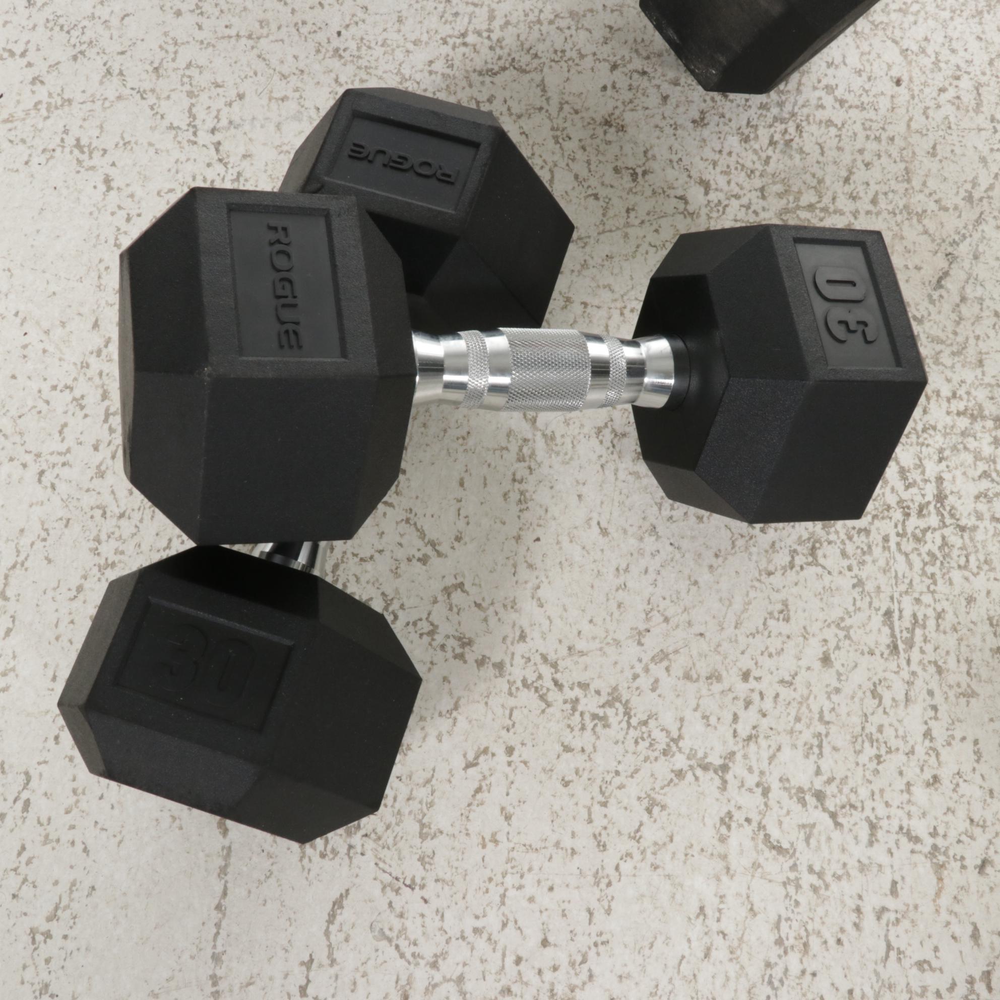 Rogue Rubber Coated Hexagonal Dumbells