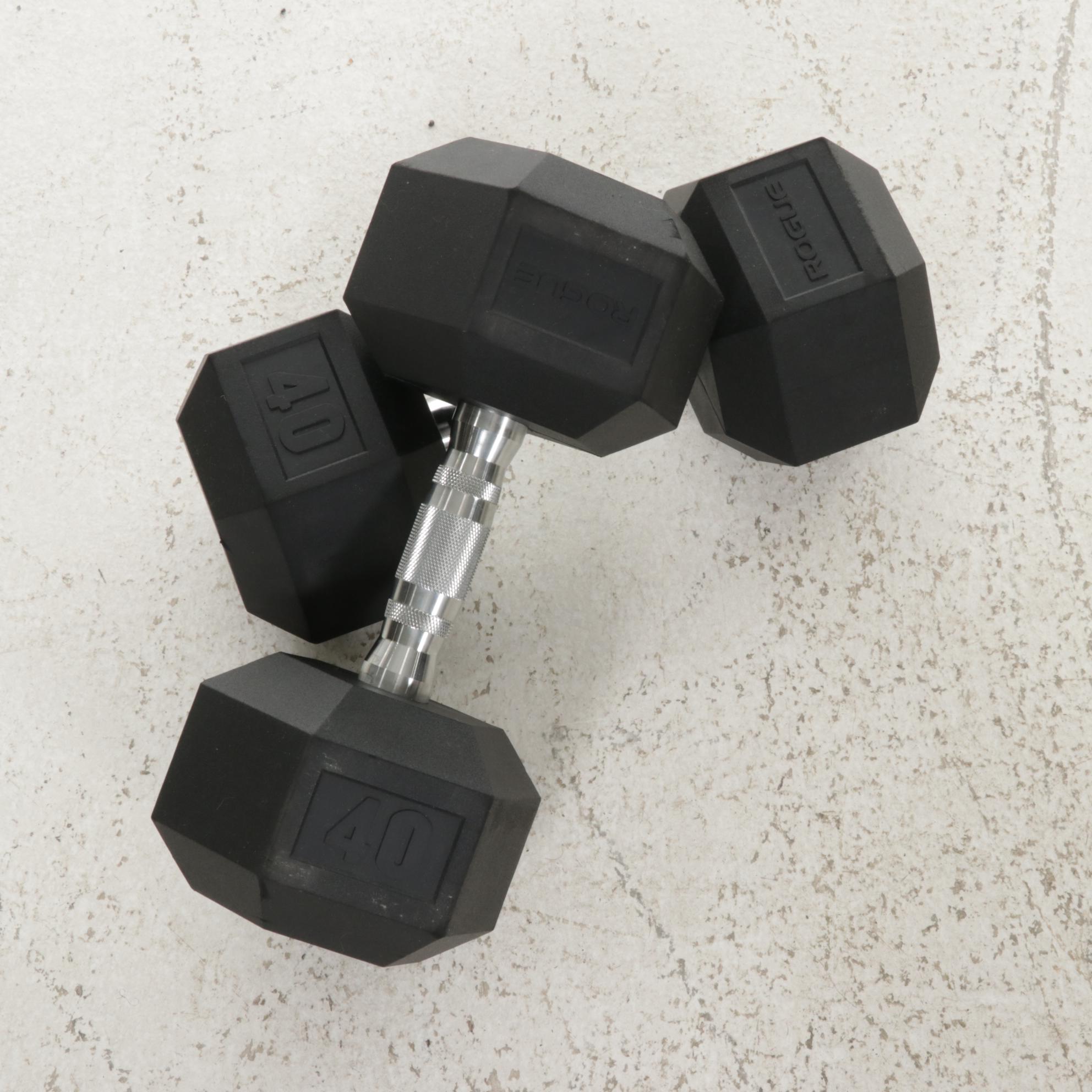 Rogue Rubber Coated Hexagonal Dumbells