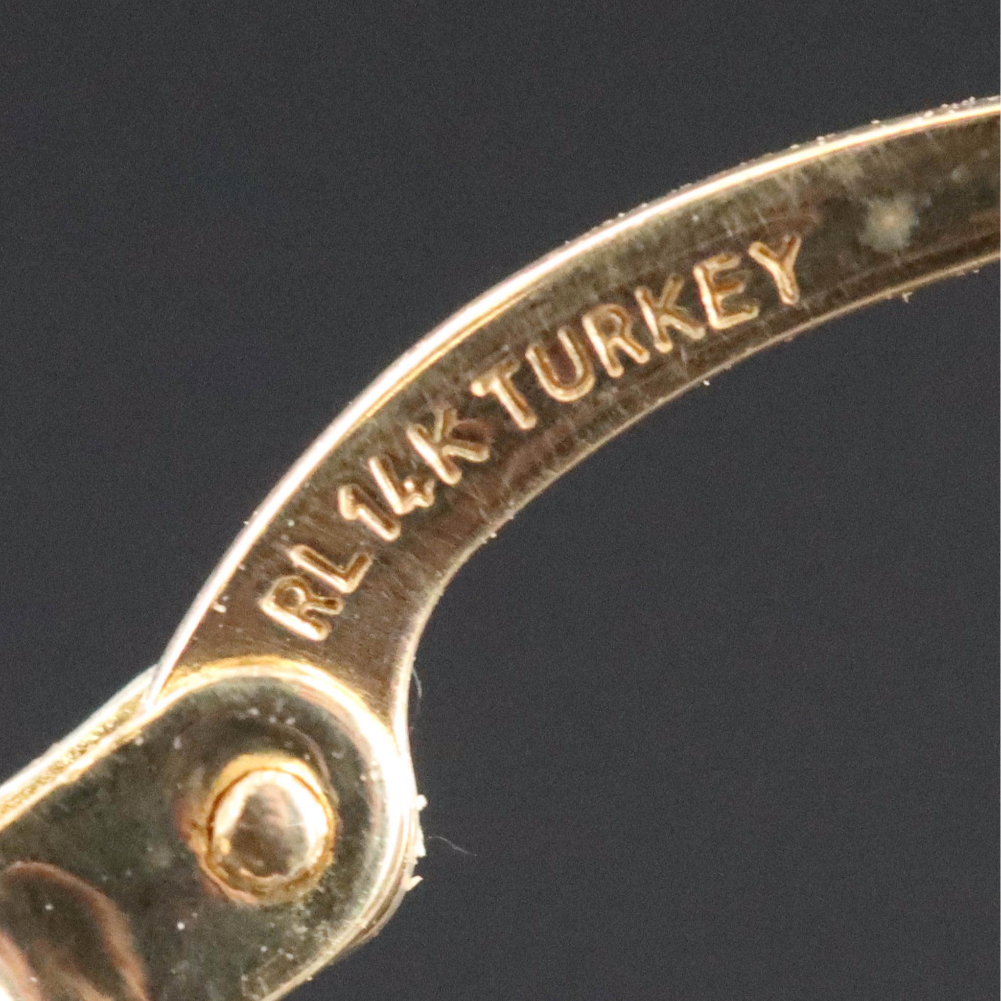 14K Two-Tone Double Hoop Earrings