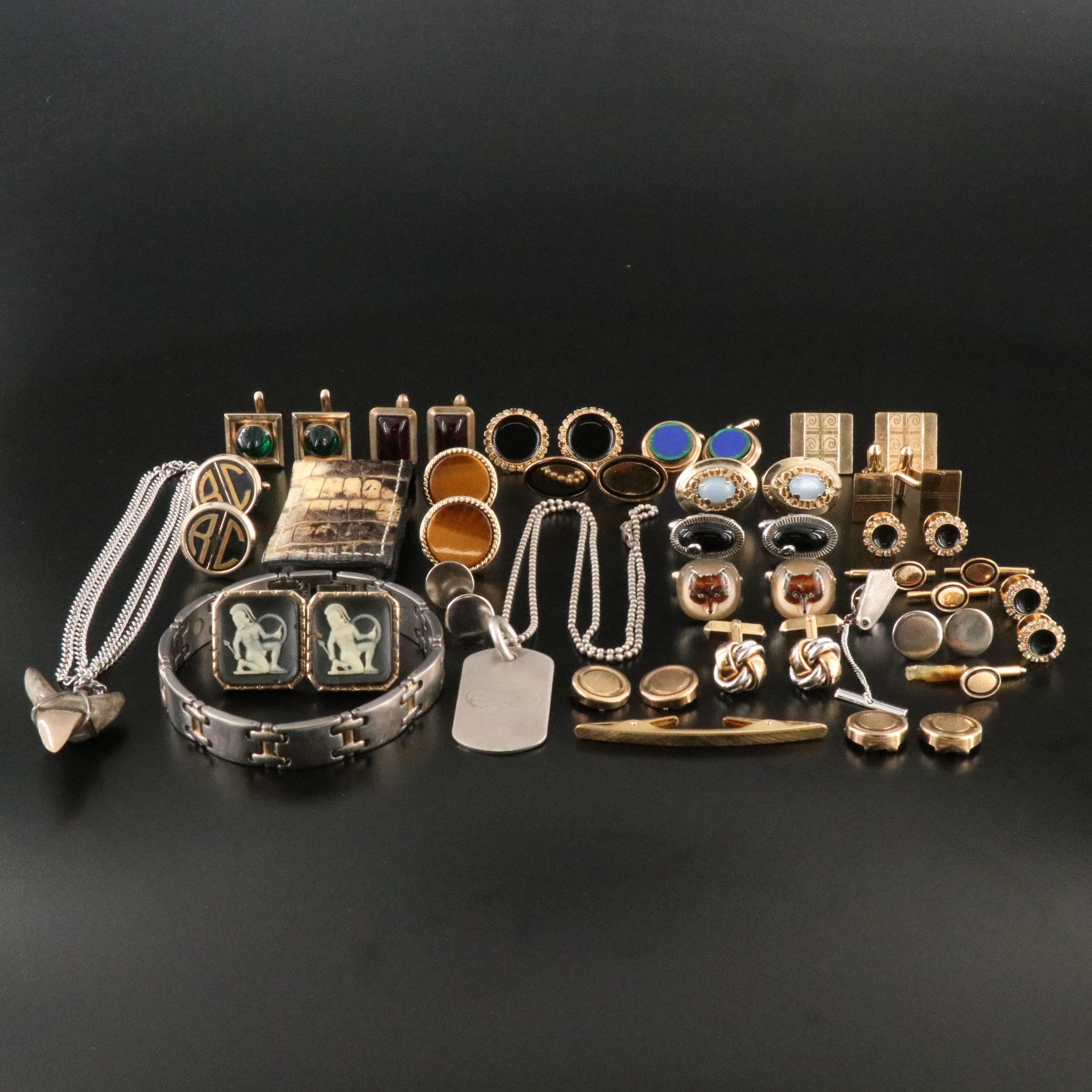 Jewelry Collection Including Lapis Lazuli, Malachite and Shark Tooth