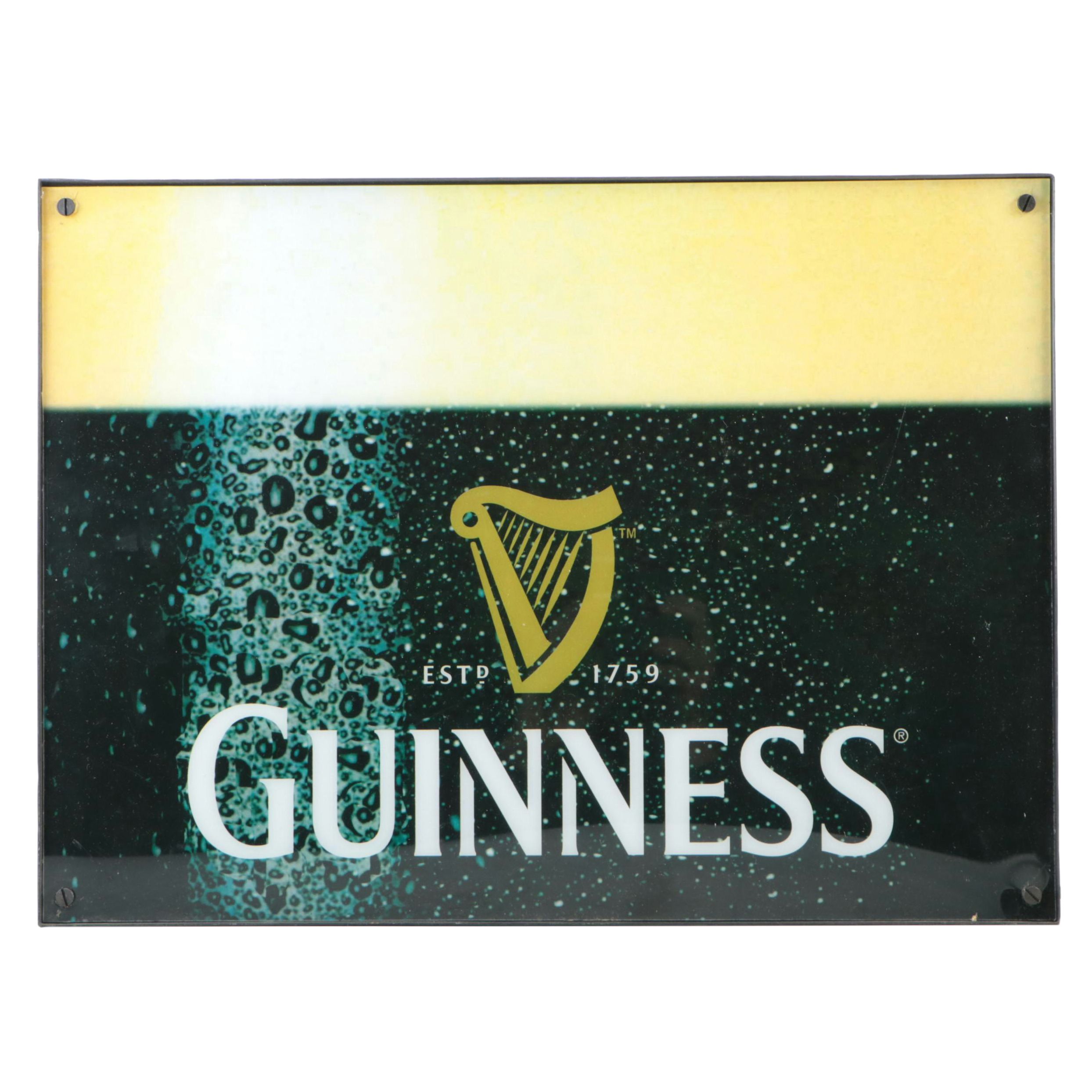 Guinness Beer Illuminated Advertising Sign