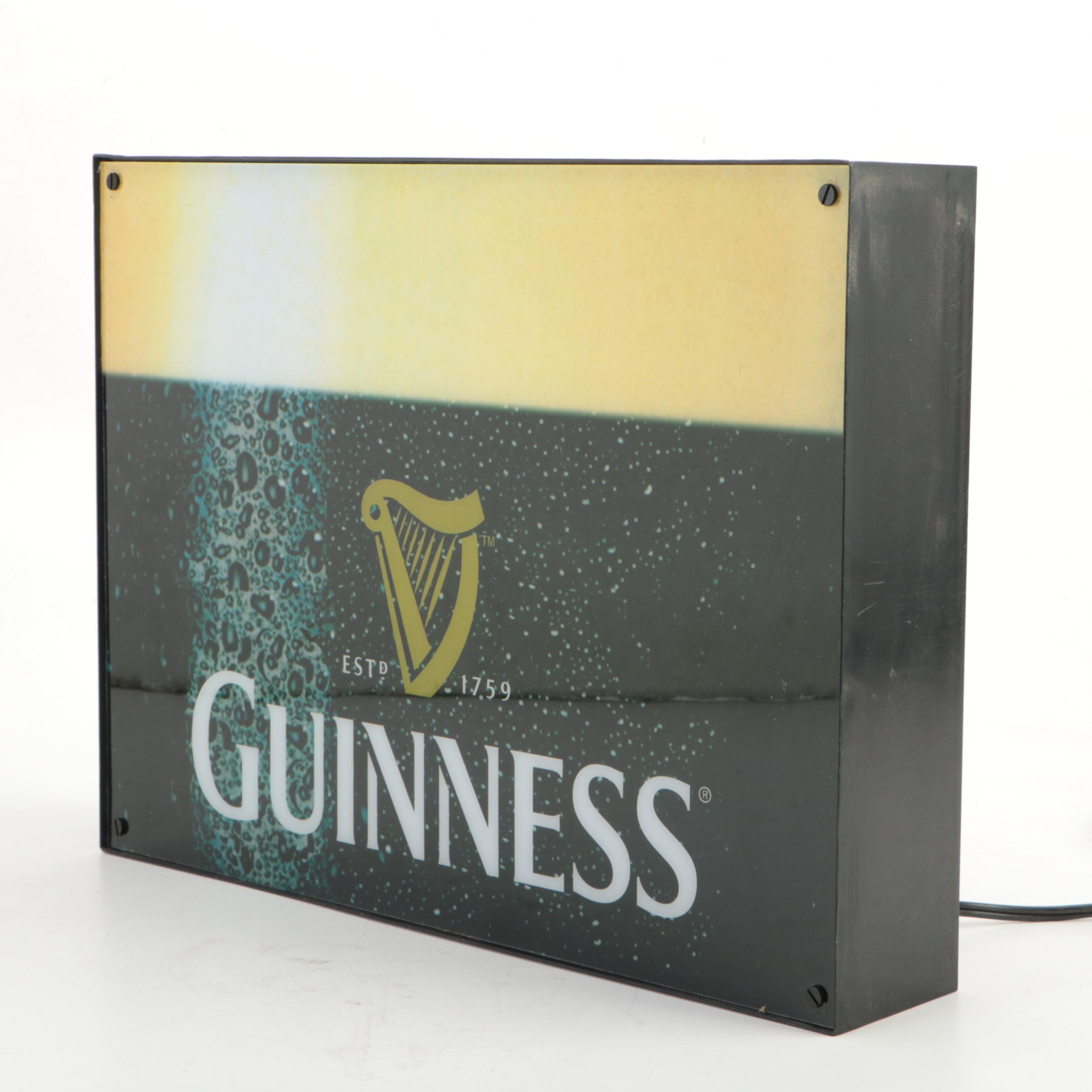 Guinness Beer Illuminated Advertising Sign