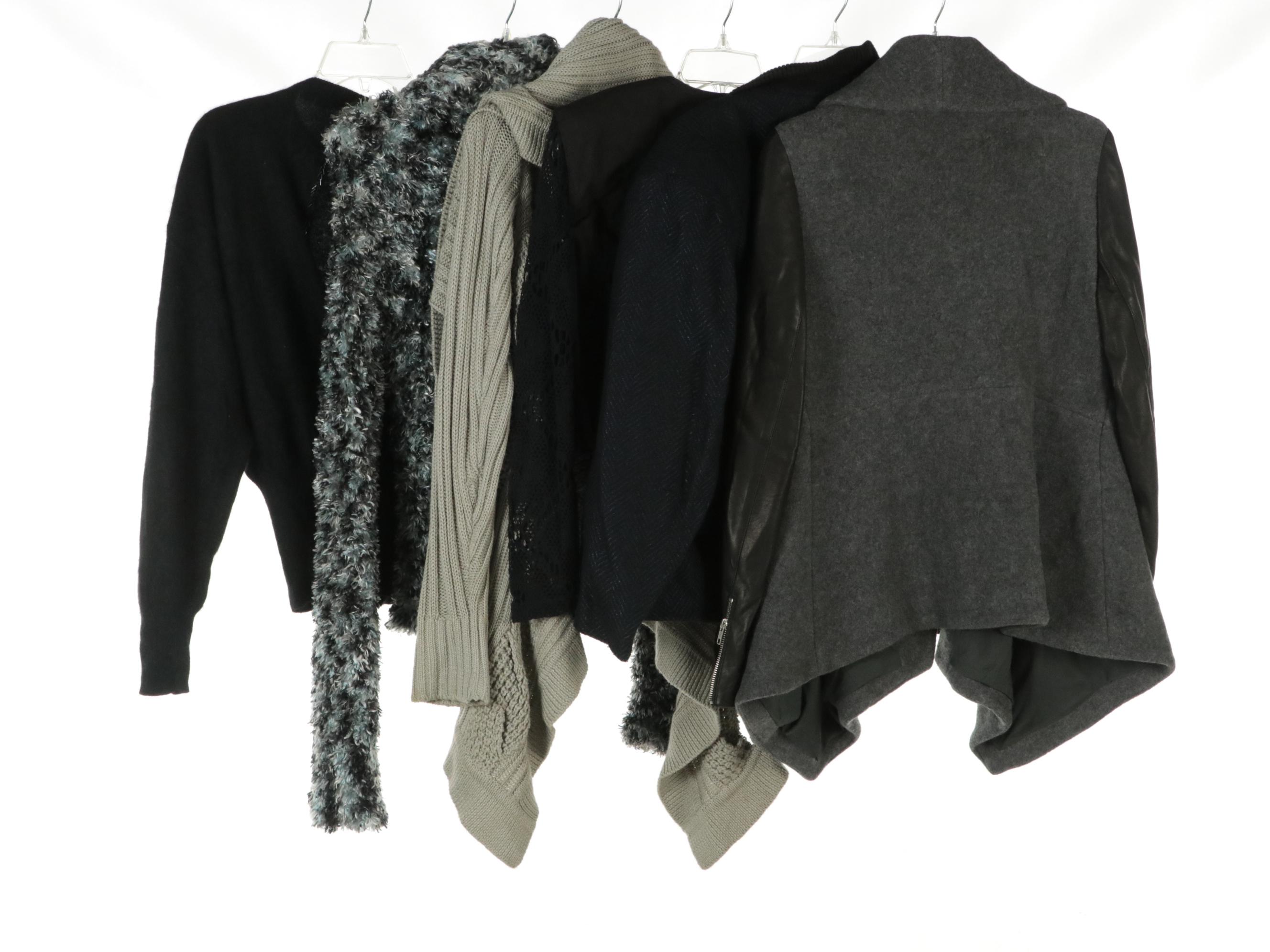 Michael Carrie Lambswool/Rabbit Hair Sweater, Theory Jacket, With Tags & More
