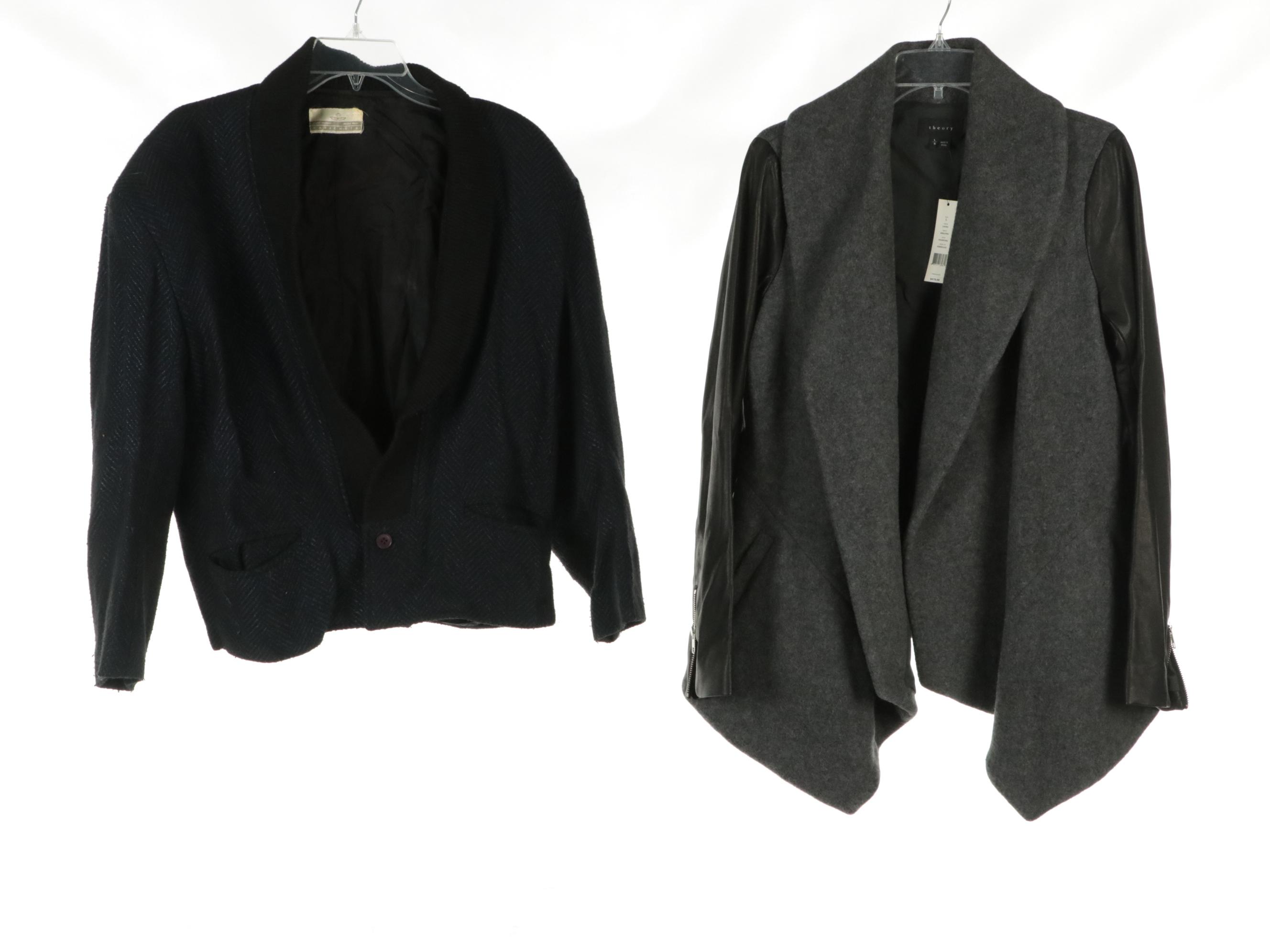 Michael Carrie Lambswool/Rabbit Hair Sweater, Theory Jacket, With Tags & More