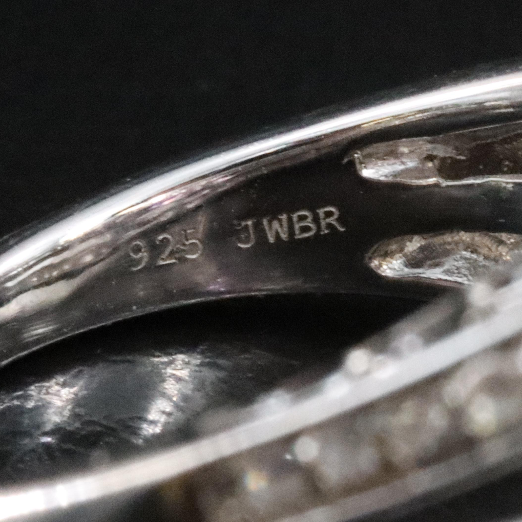 Sterling Amethyst and White Sapphire Ring