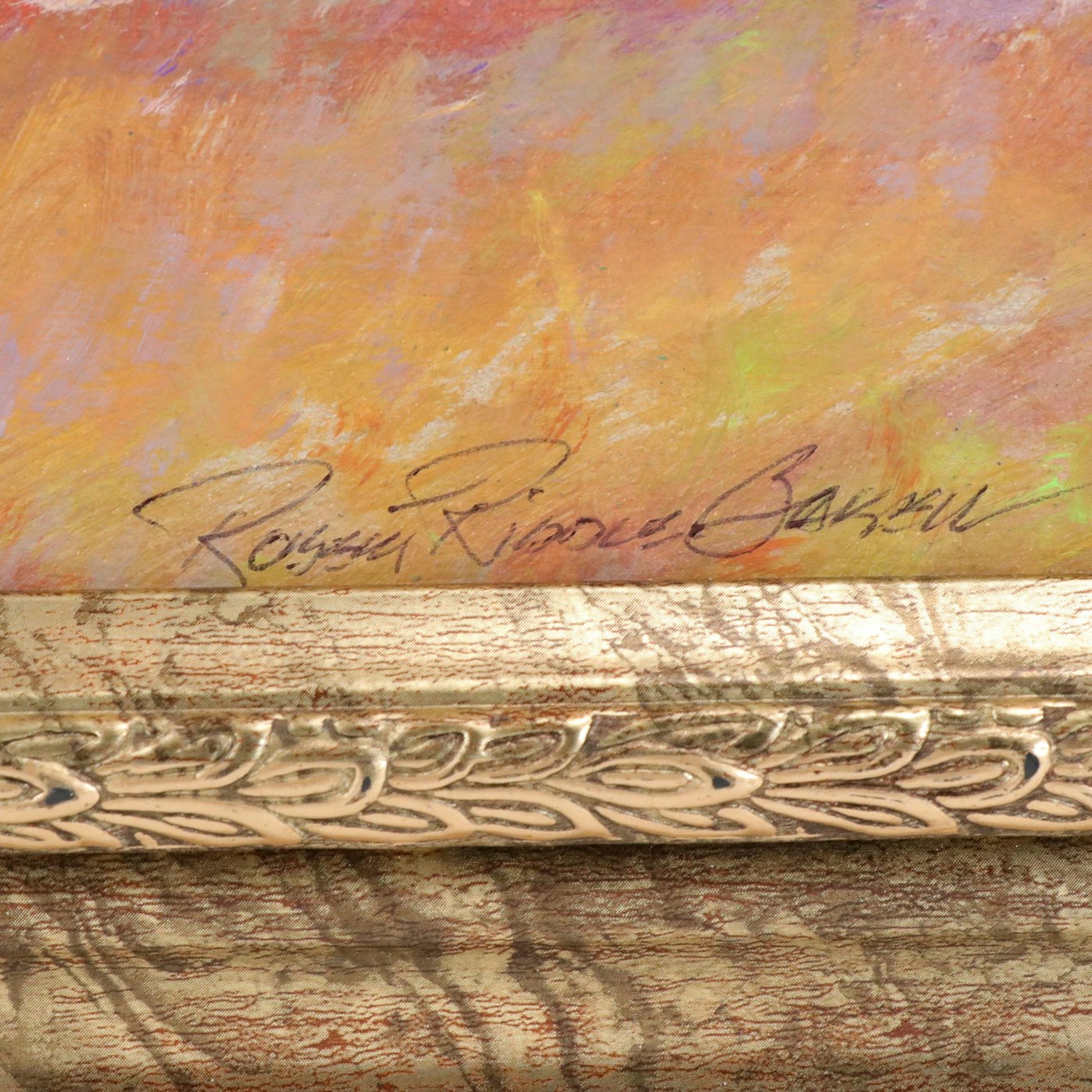 Robert Riddle Baker Acrylic Painting