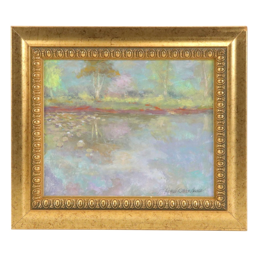 Robert Riddle Baker Landscape Acrylic Painting