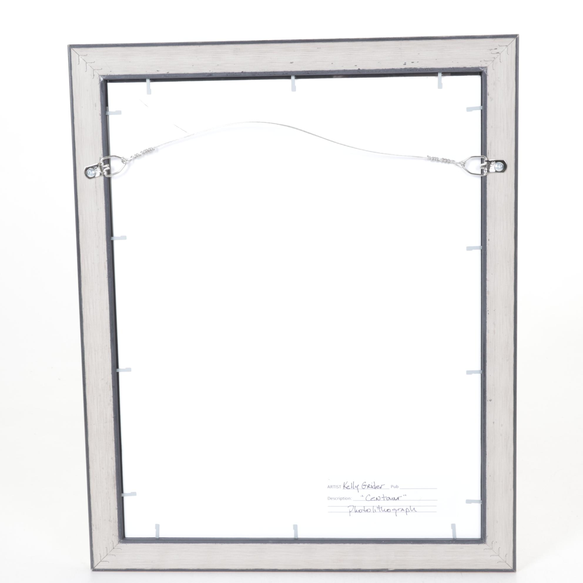 Monochrome Photolithograph "Centaur" by Kelly Grider