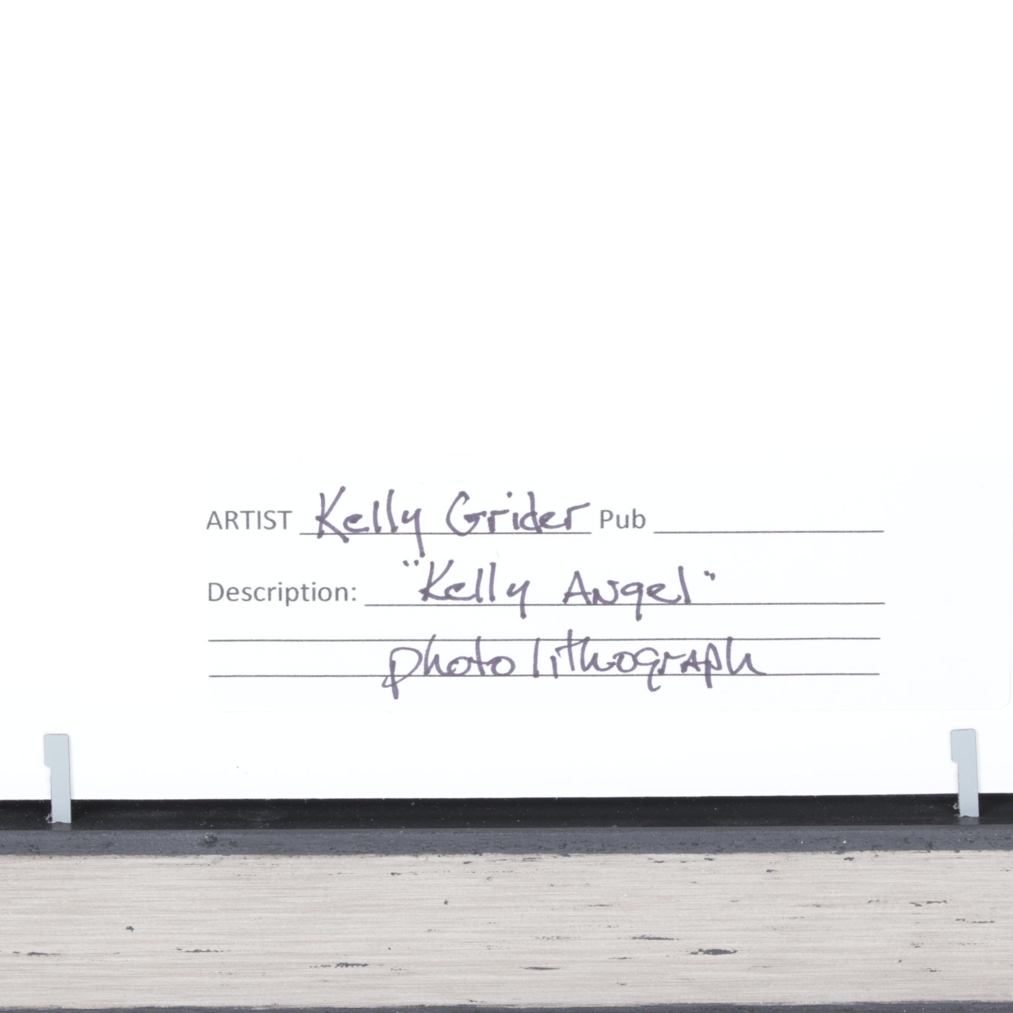 Monochrome Photolithograph "Kelly Angel" by Kelly Grider