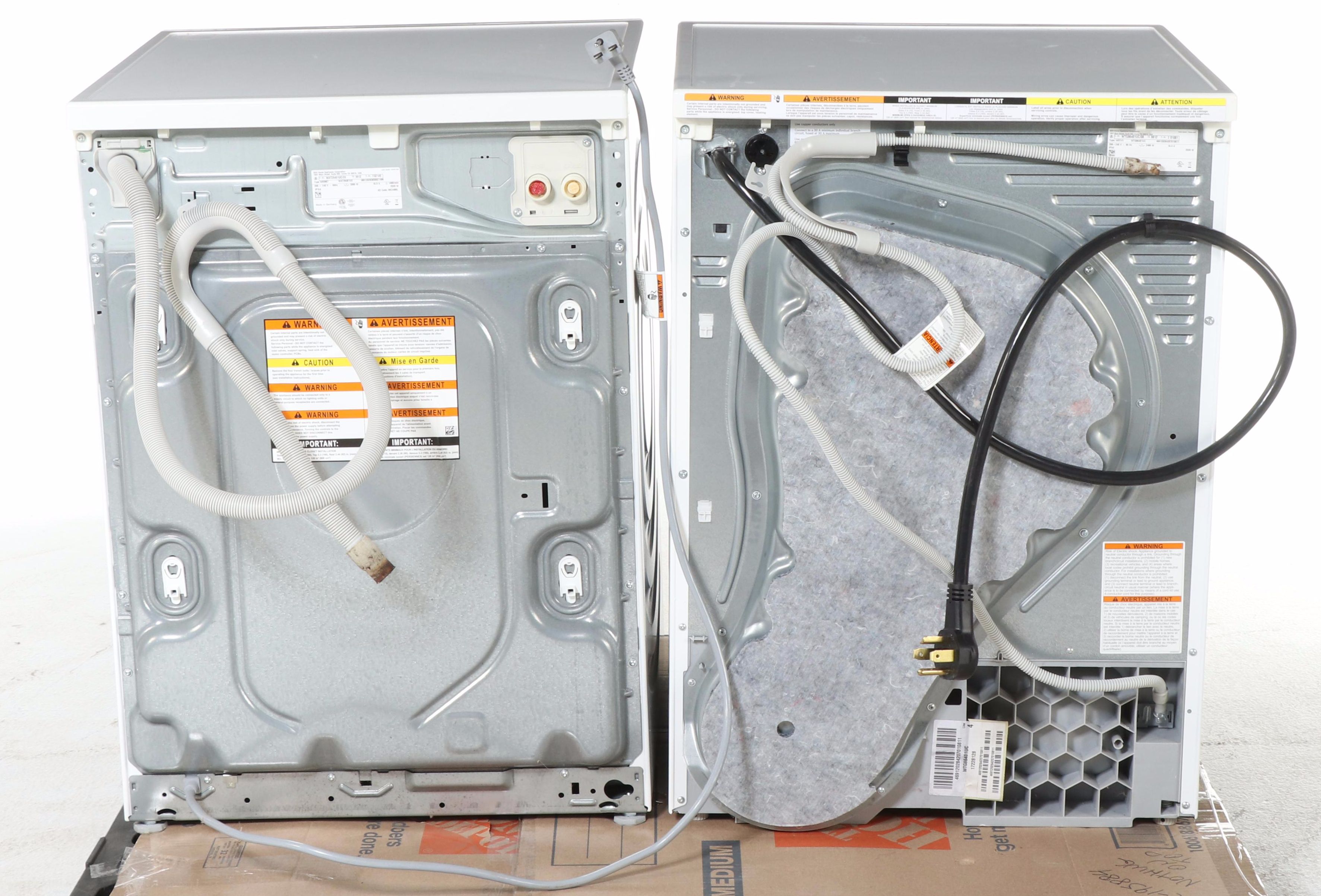 Bosch White 500 Series Compact Front Load Washer and Dryer