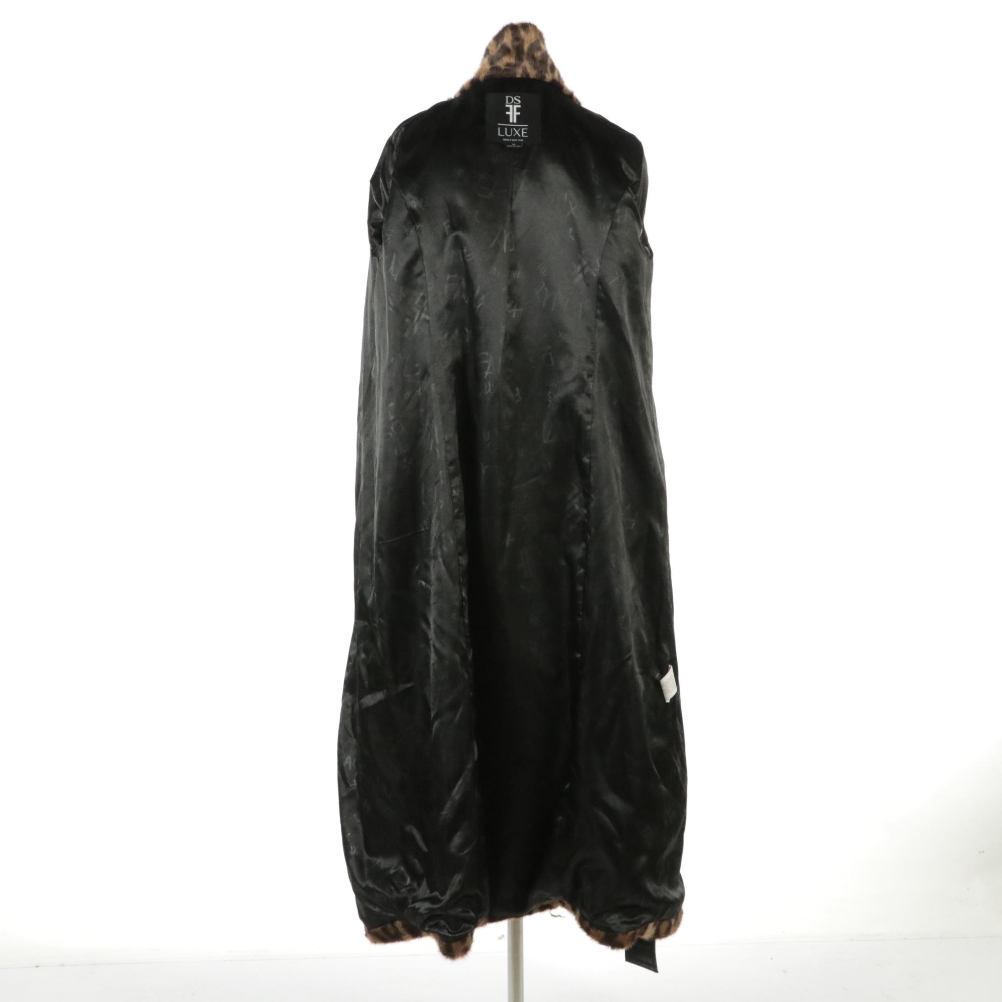 FeyeM Goose Down/Murmansky Fur Jacket and Donna Salyers Faux Fur Leopard Coat