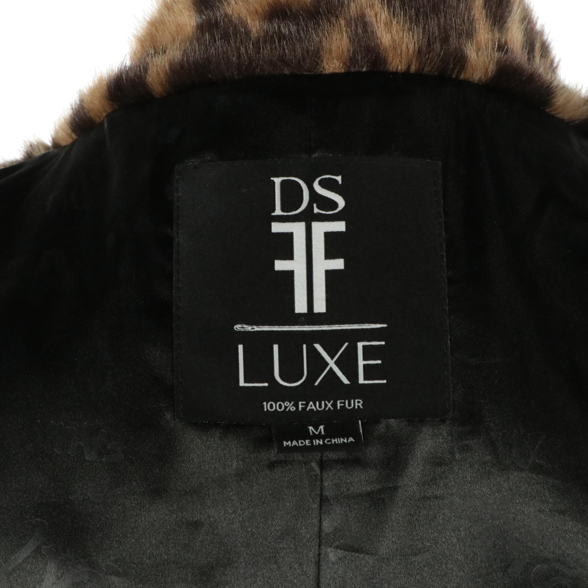 FeyeM Goose Down/Murmansky Fur Jacket and Donna Salyers Faux Fur Leopard Coat